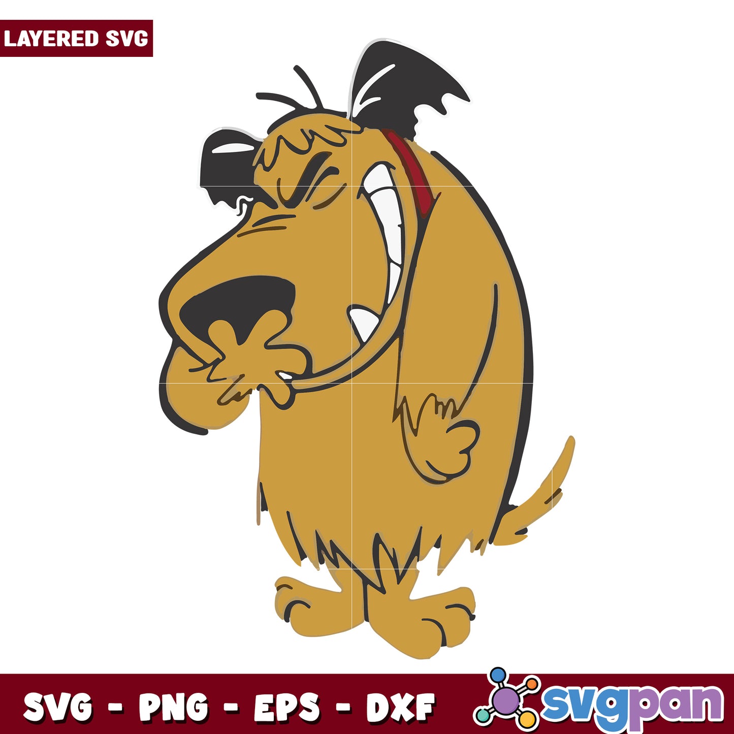 Muttley smile cartoon funny dog svg, muttley the dog svg, smile dog svg