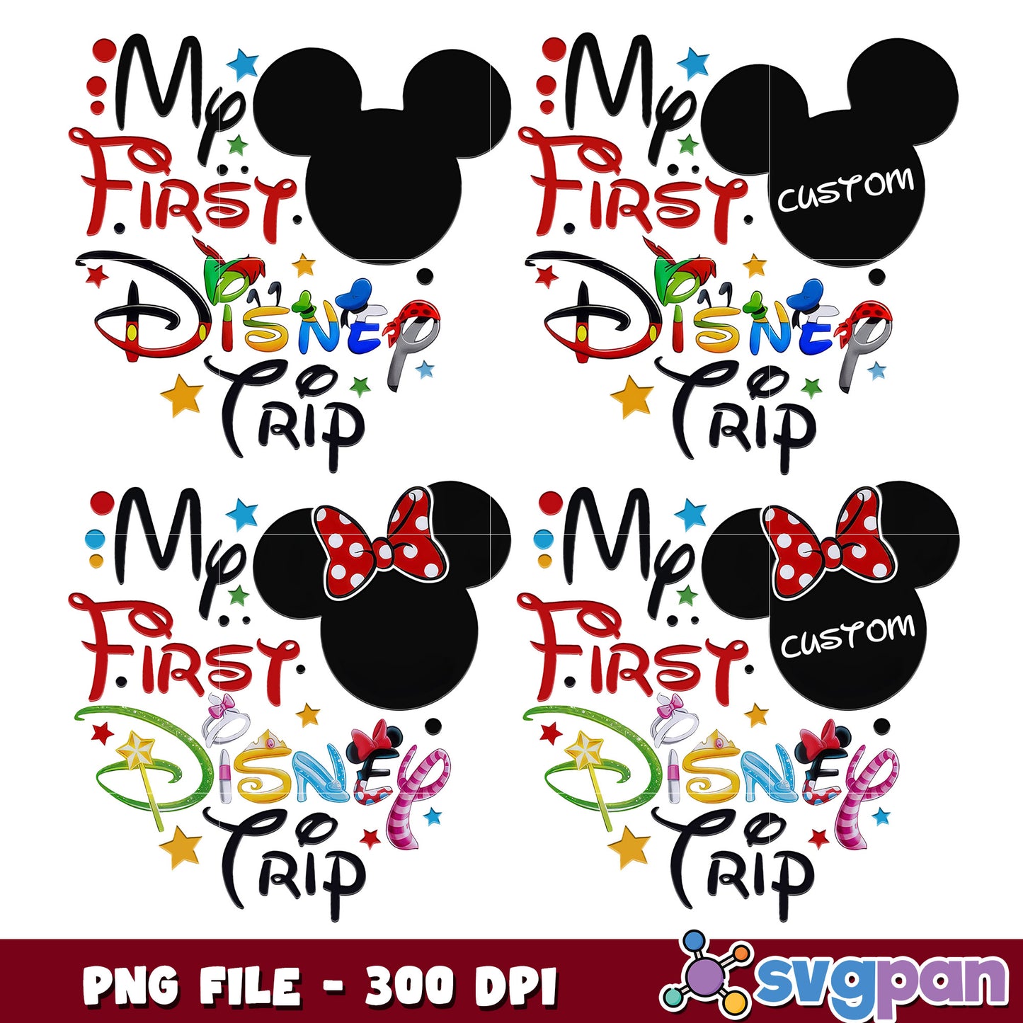 My First Disney Trip PNG Bundle