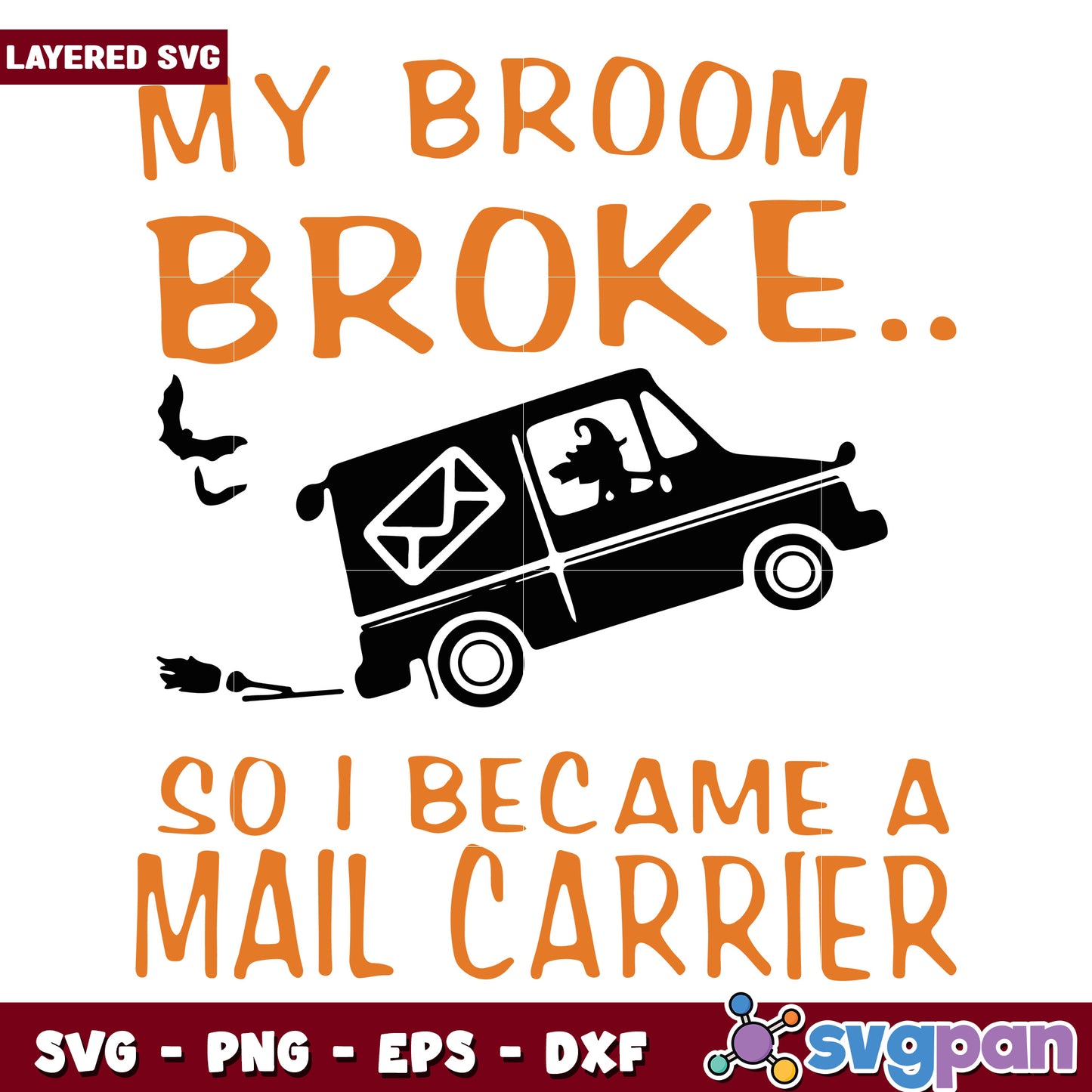 My broom broke svg, happy halloween svg, spooky season svg