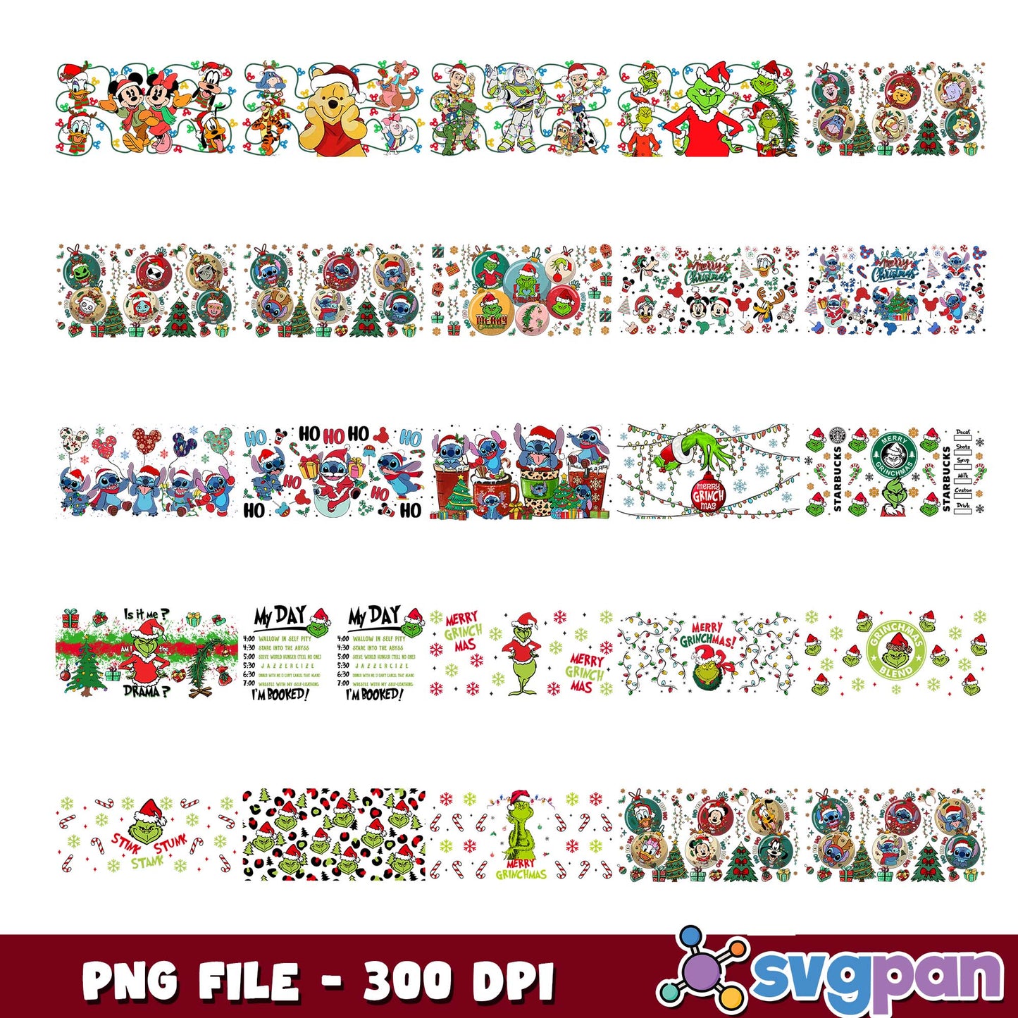 My day im booked png bundle