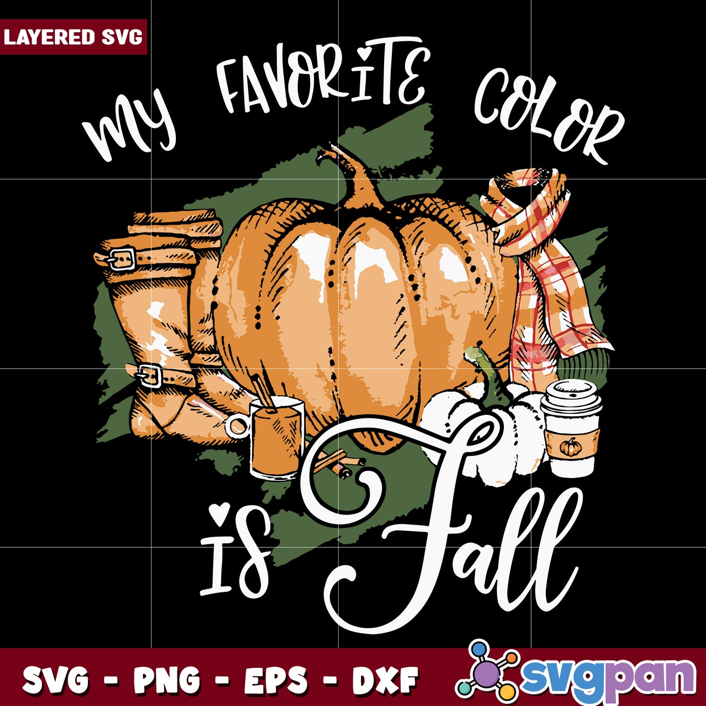 My favorite color is fall svg, happy halloween svg, spooky season svg