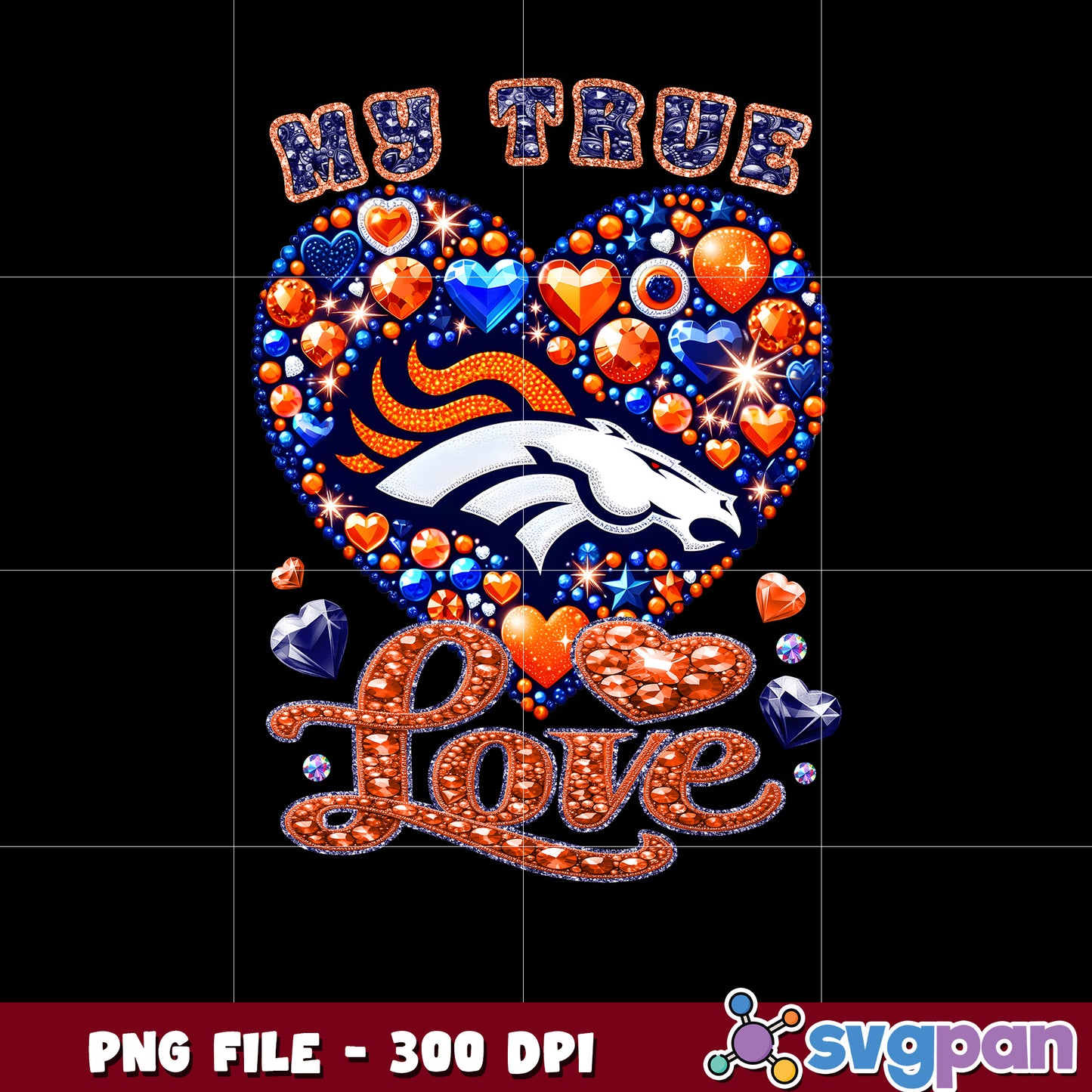 My true denver broncos heart png, nfl teams 2025 png, nfl broncos shirt png