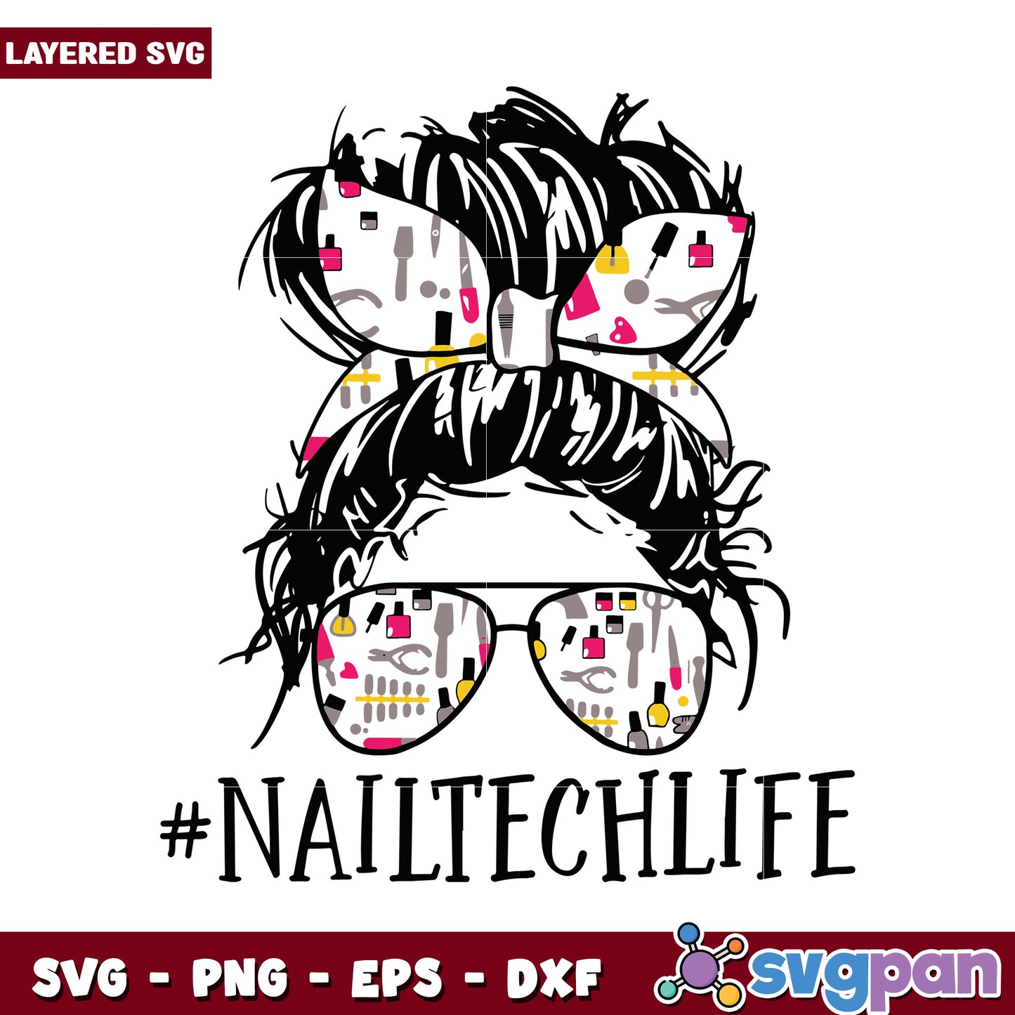Nail Tech Life SVG design for nail technicians, perfect for crafts