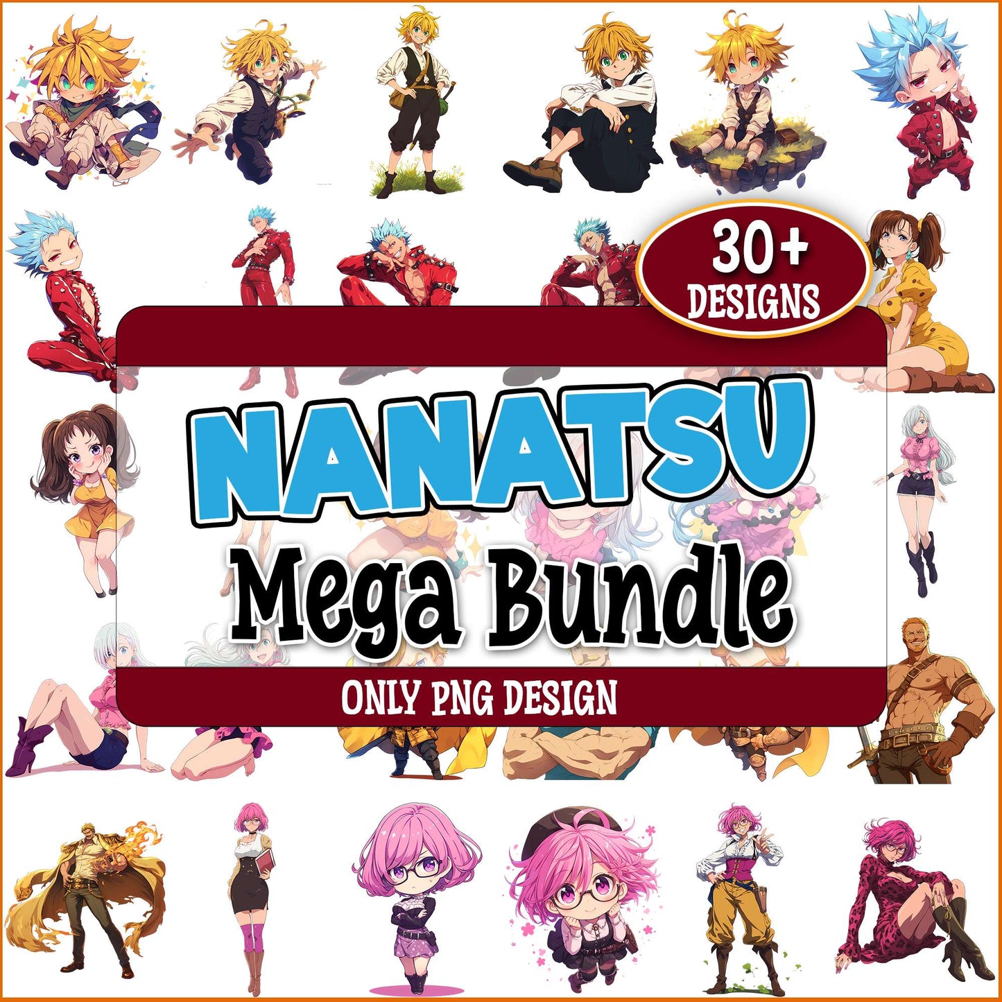 Nanatsu no taizai art png bundle