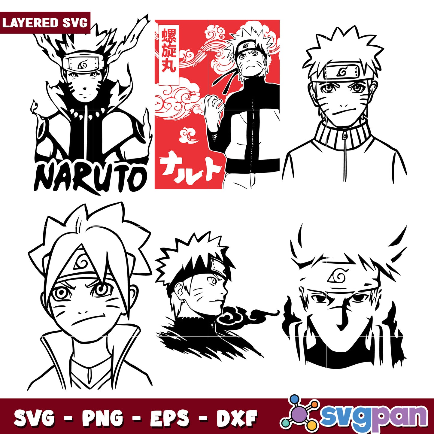 Naruto SVG Bundle for Creative Projects and Crafts