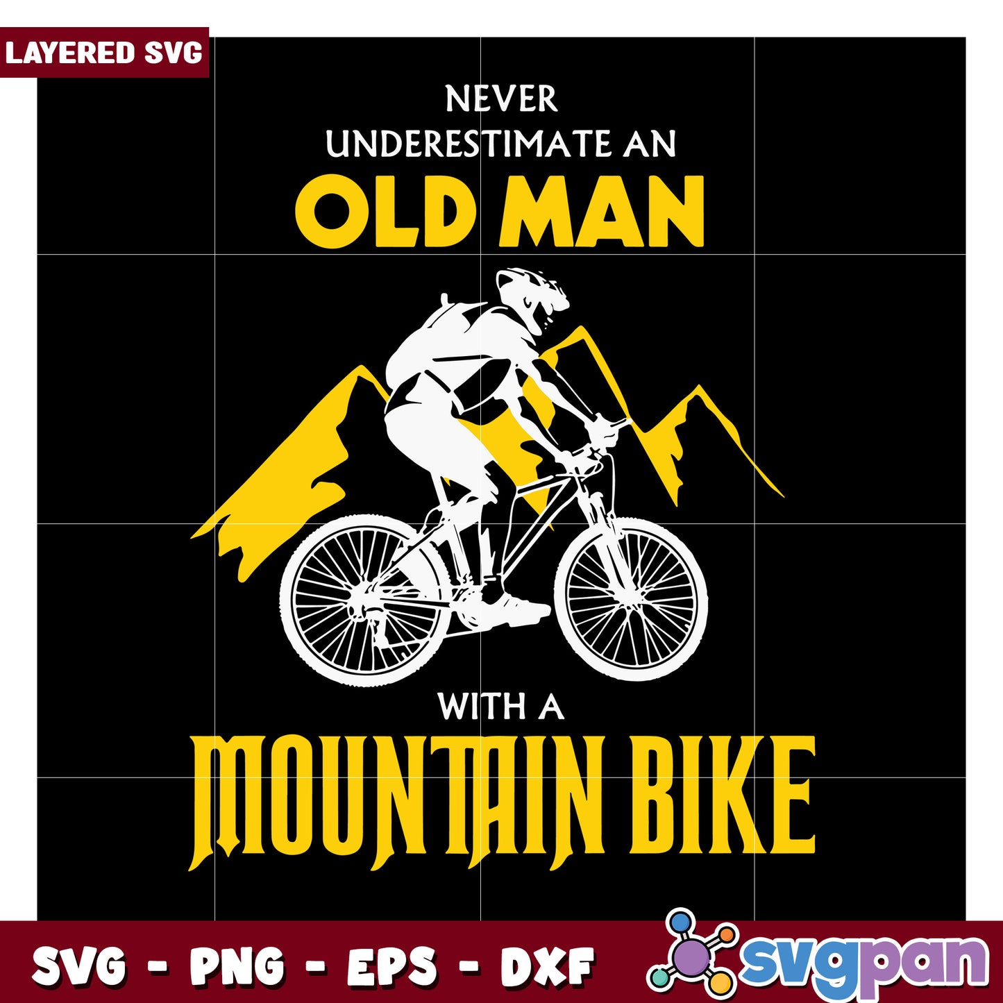 Never underestimate an old man on a mountain bike, enjoy the ride