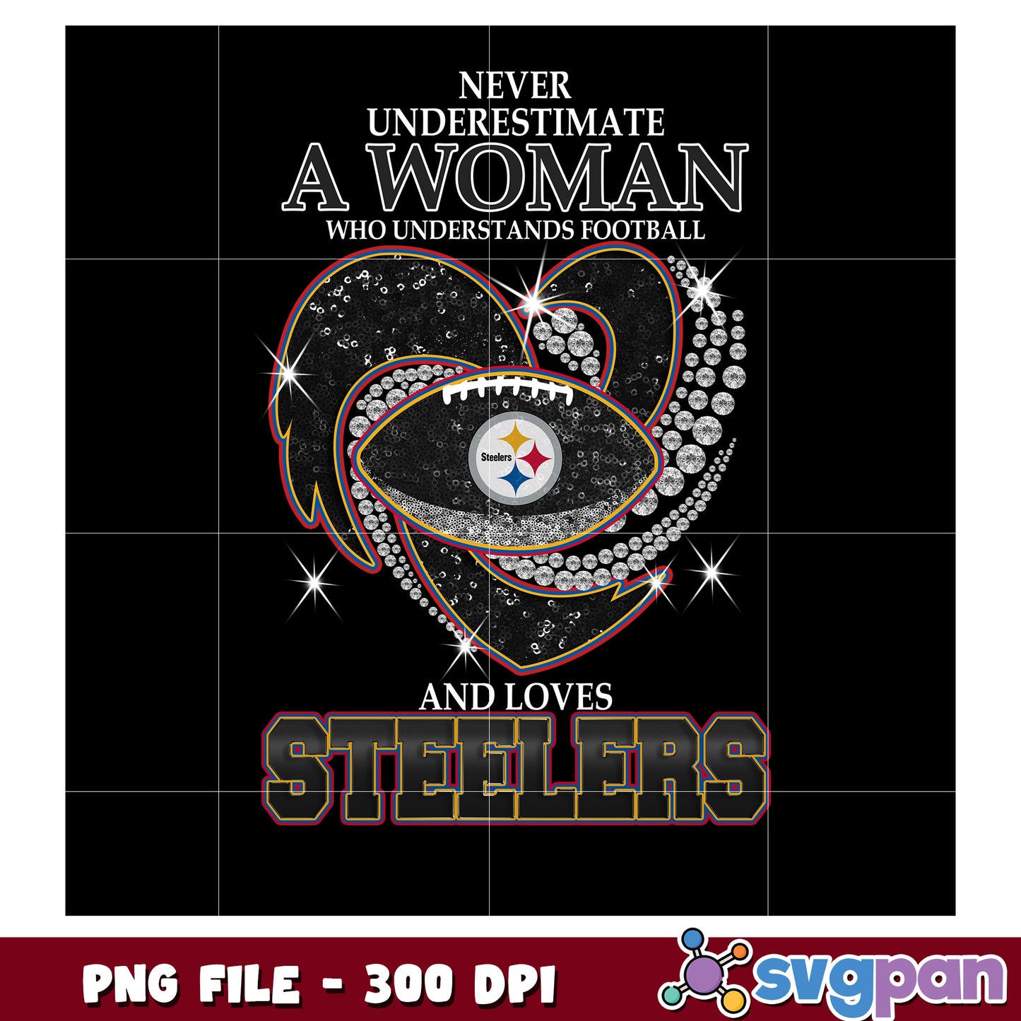 Never underestimate women who understand and loves steelers png, nfl teams png