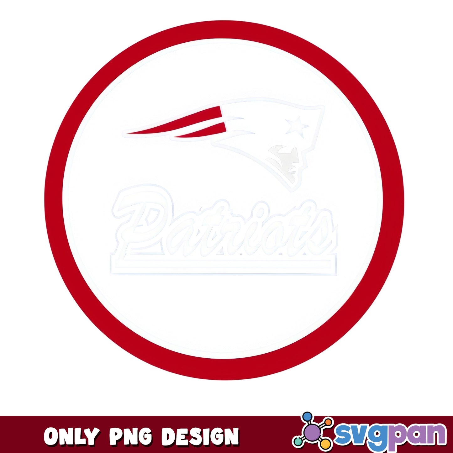 New England Patriots Circle PNG, NFL Team Logo PNG, Football PNG