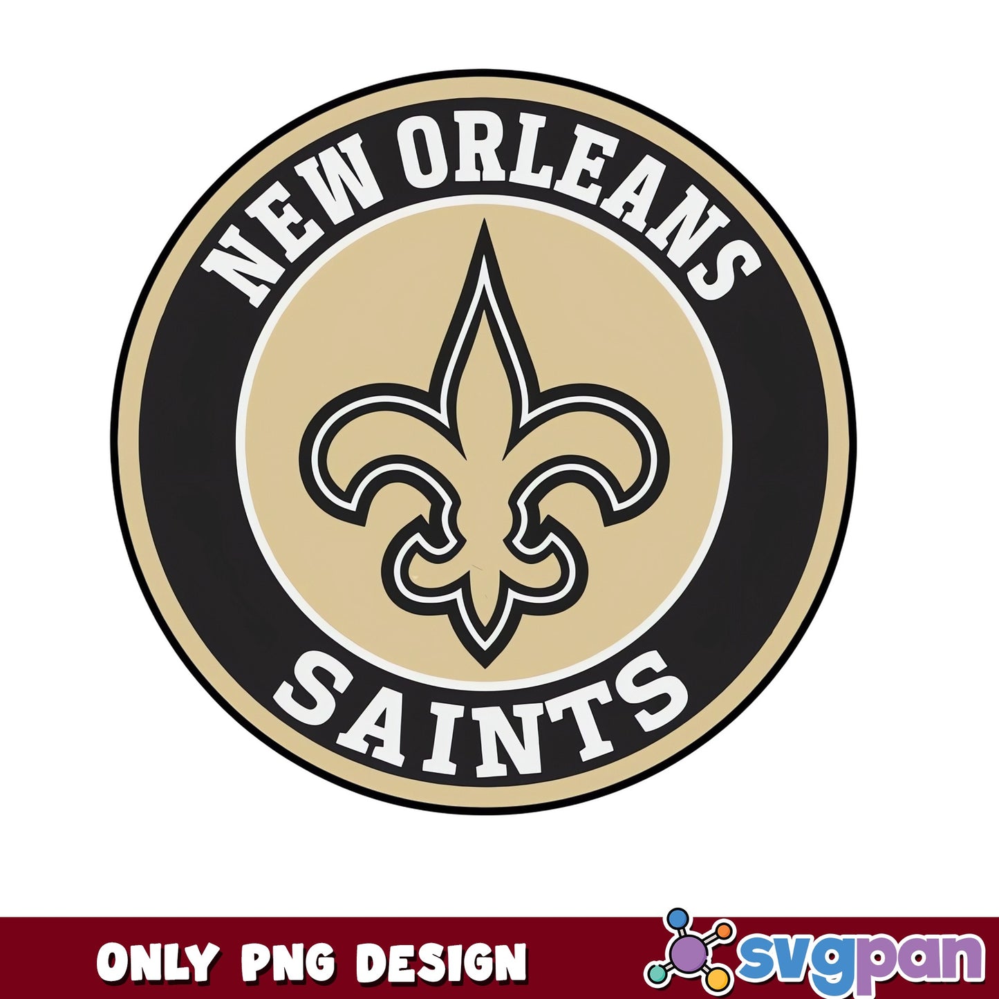 New Orleans Saints PNG, NFL Football Team Logo, Saints PNG