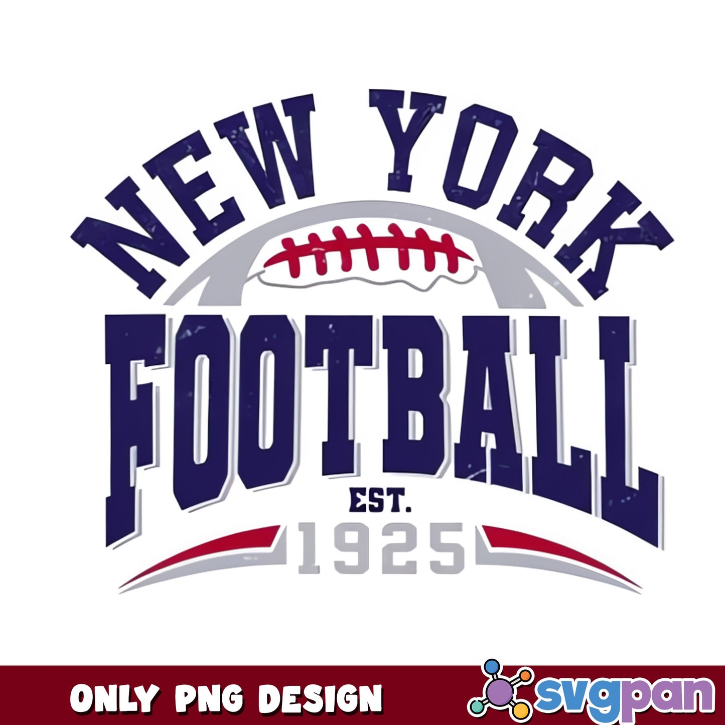 New York Football Est 1925 PNG, NFL Football PNG, Giants PNG