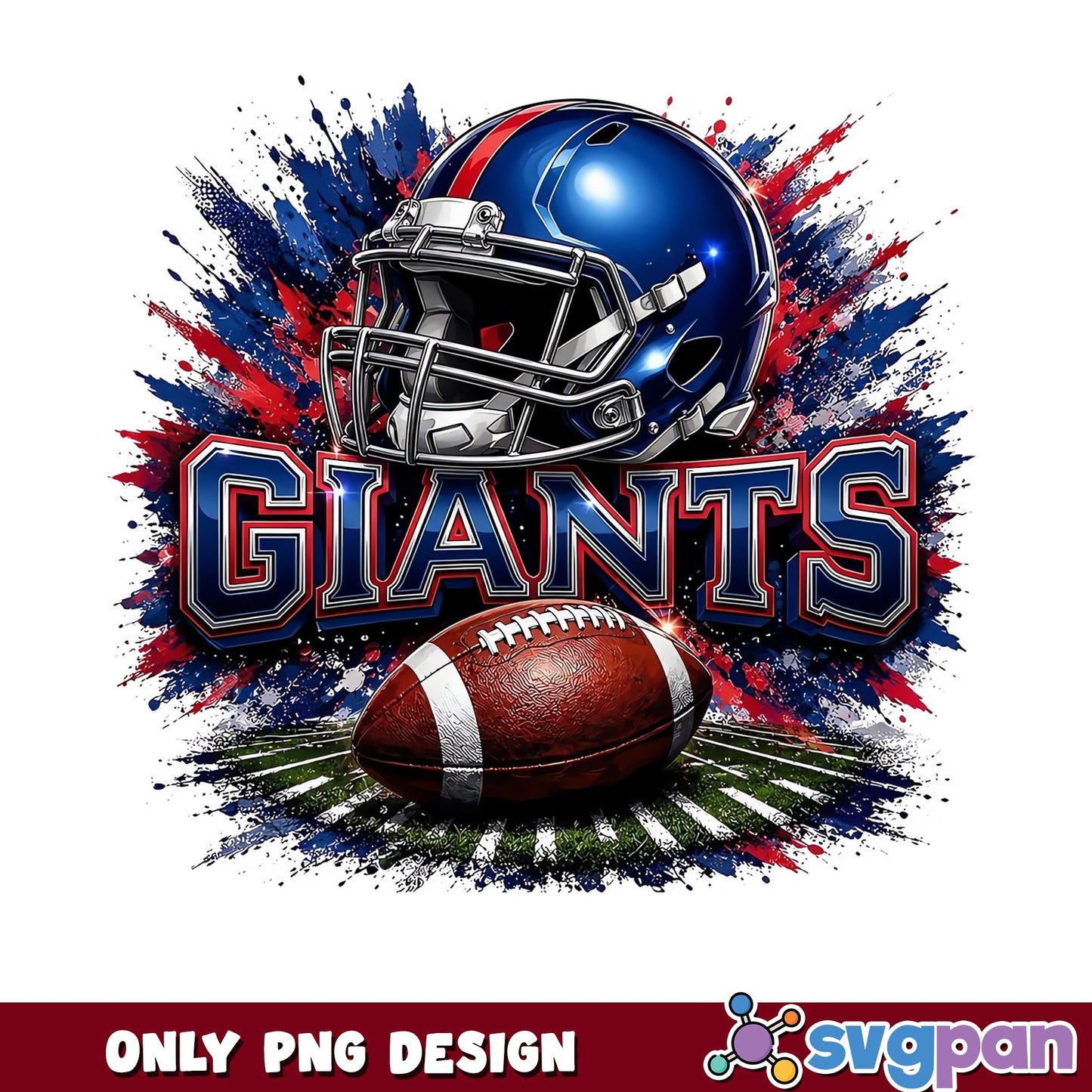 New York Giants Football PNG, Giants NFL Design, Football PNG