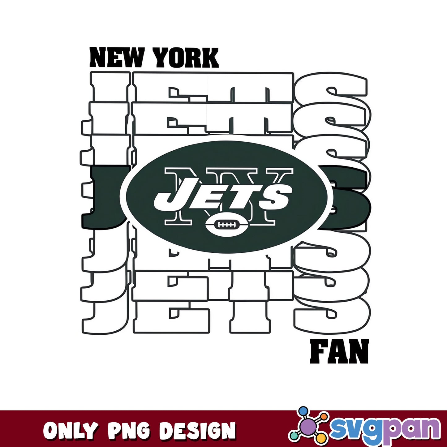New York Jets Fan PNG, NFL Football PNG, Jets Fan PNG