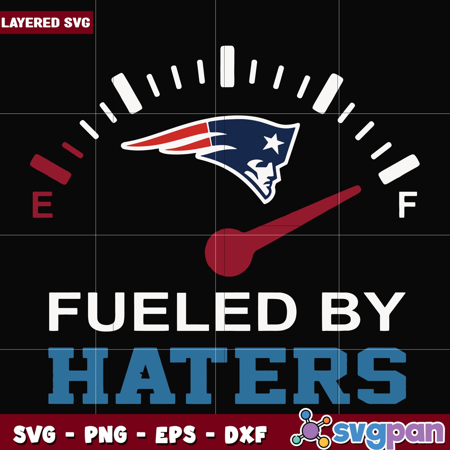 New england patriots fueled by haters svg, nfl network svg, nfl patriots svg