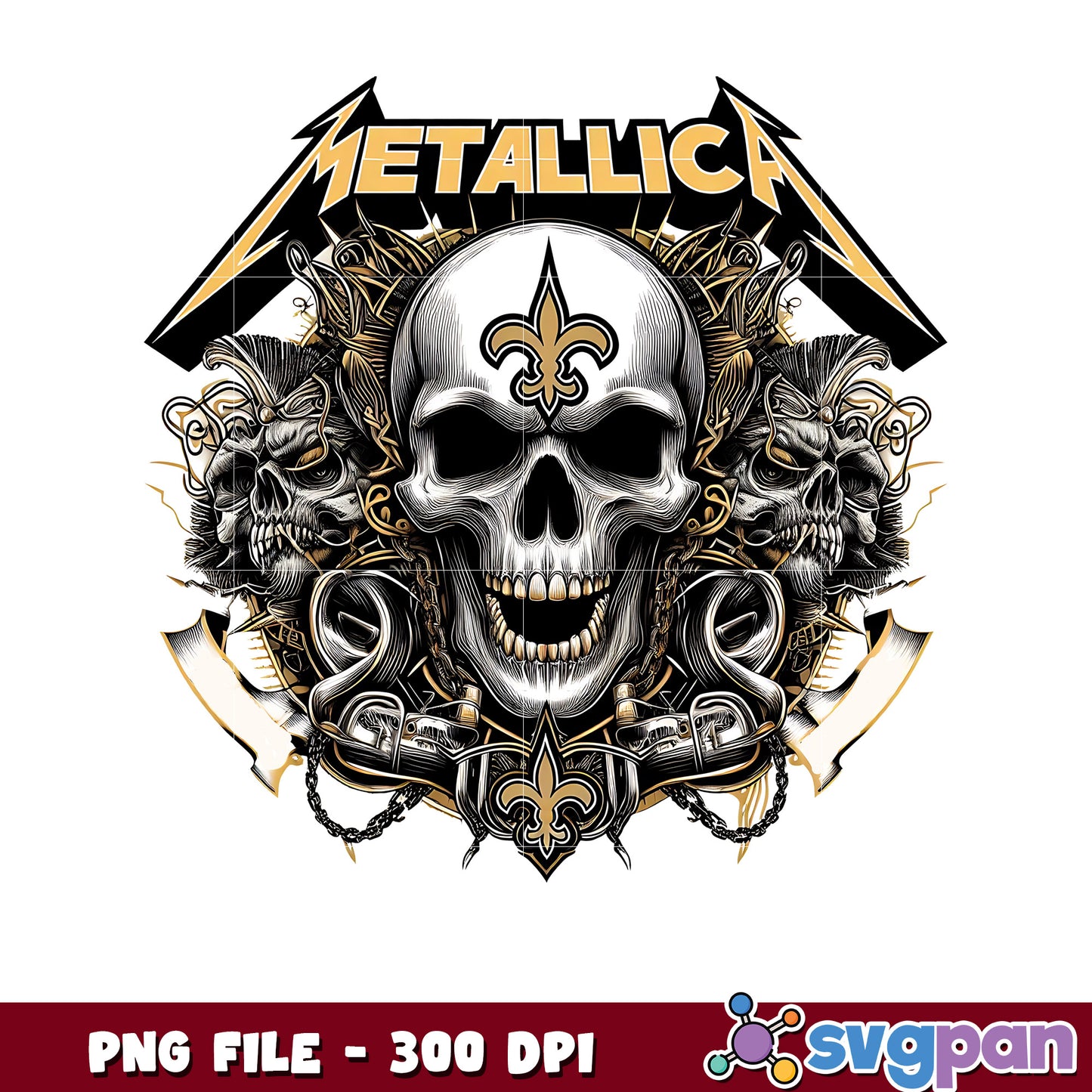 New orleans saints metallic png, nfl scores png, nfl saints png