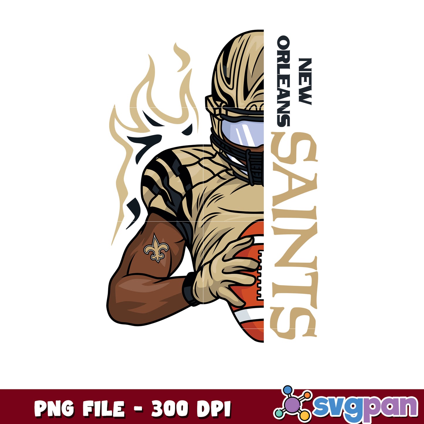 New orleans saints nfl player design png, american football png, nfl nfl super bowl png