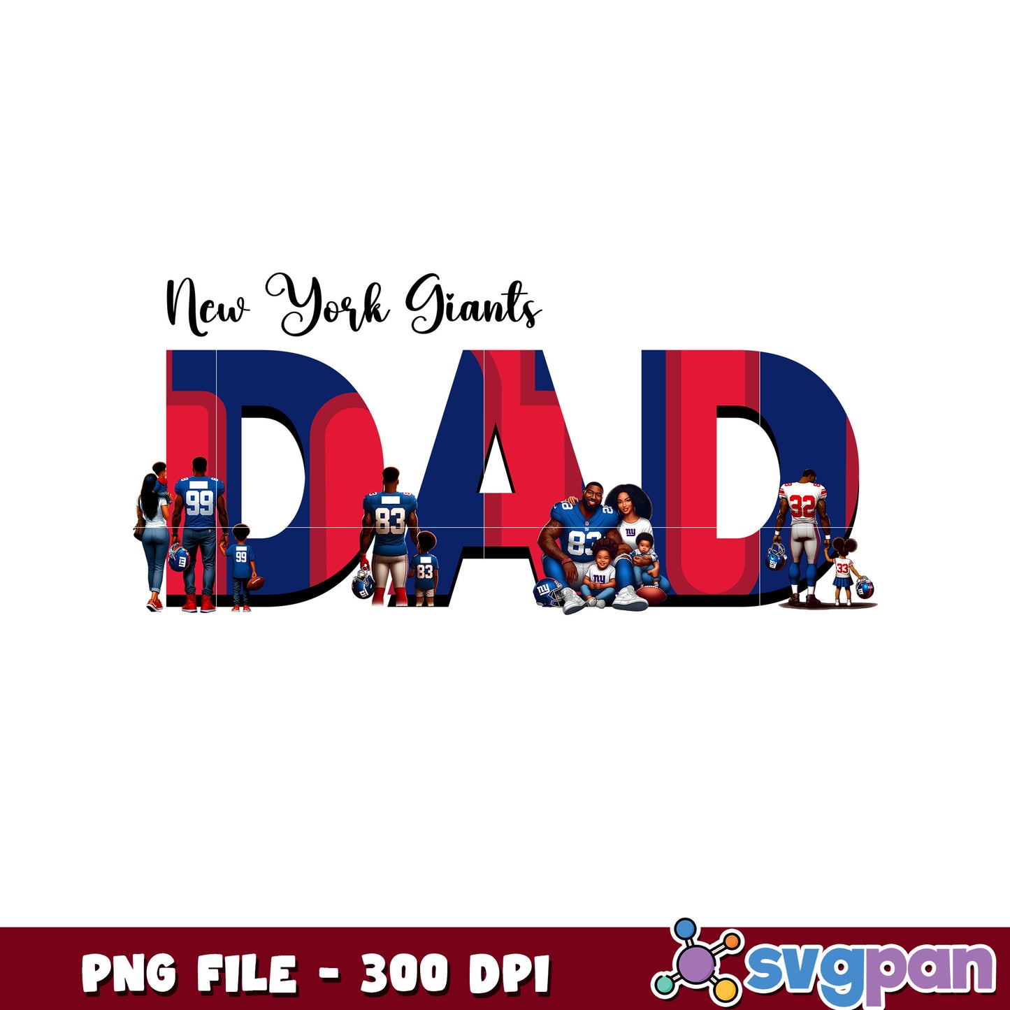 New york giants dad png, national football league png, amercan football png