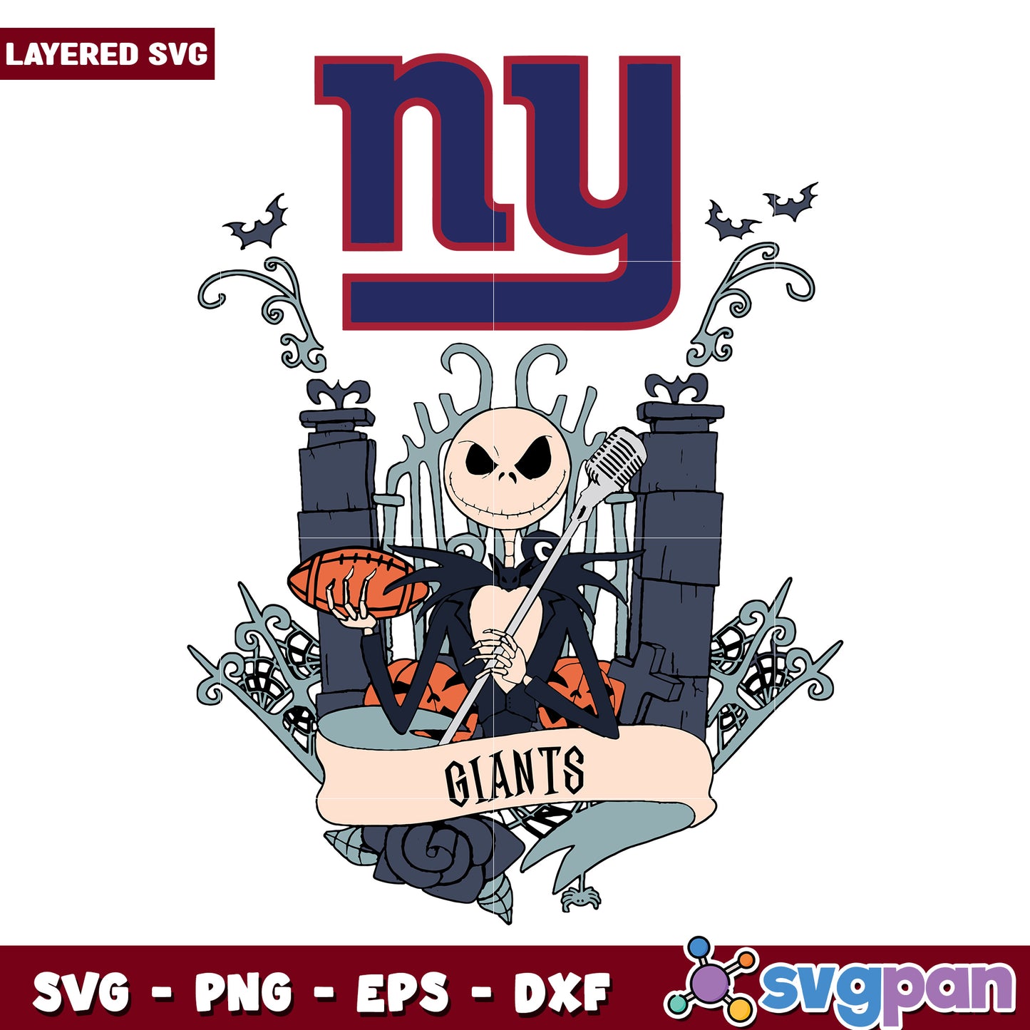 New york giants halloween svg, nfl teams svg, super bowl svg