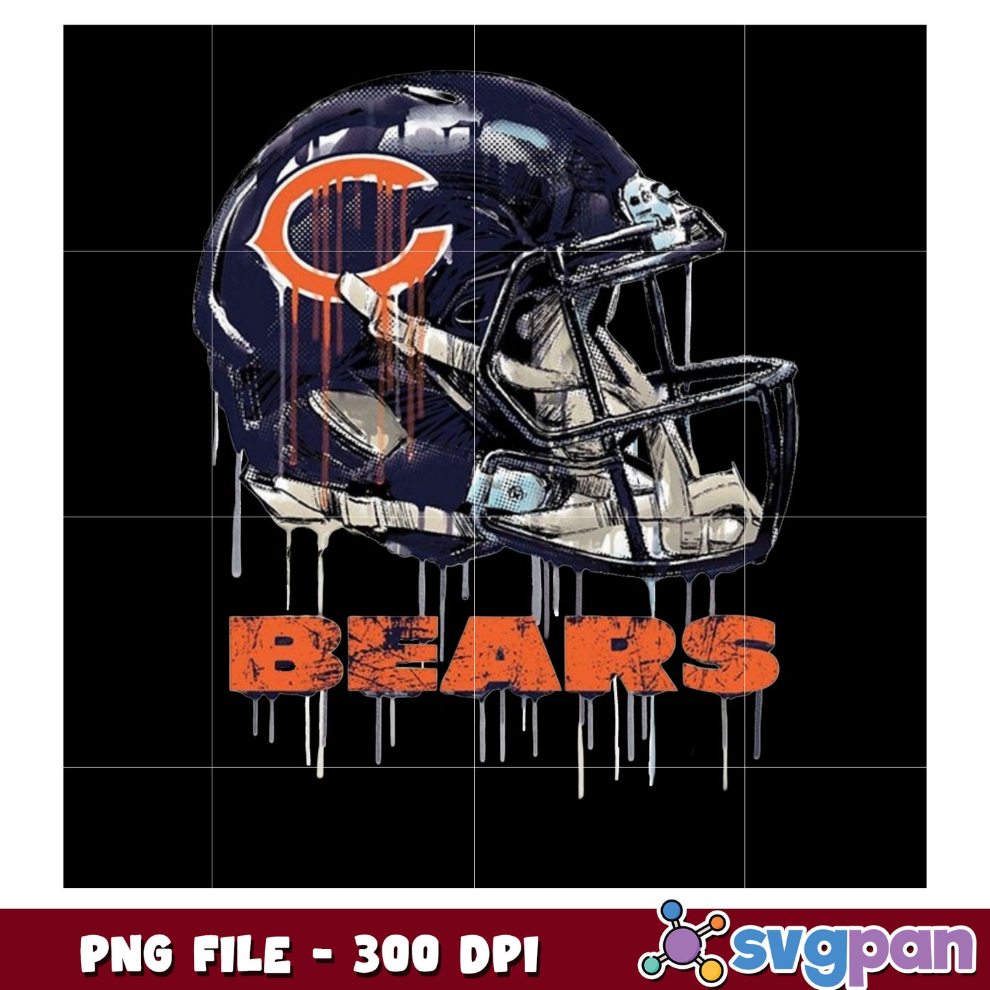 Nfl chicago bears helmet design png, nfl teams png, nfl team logos png