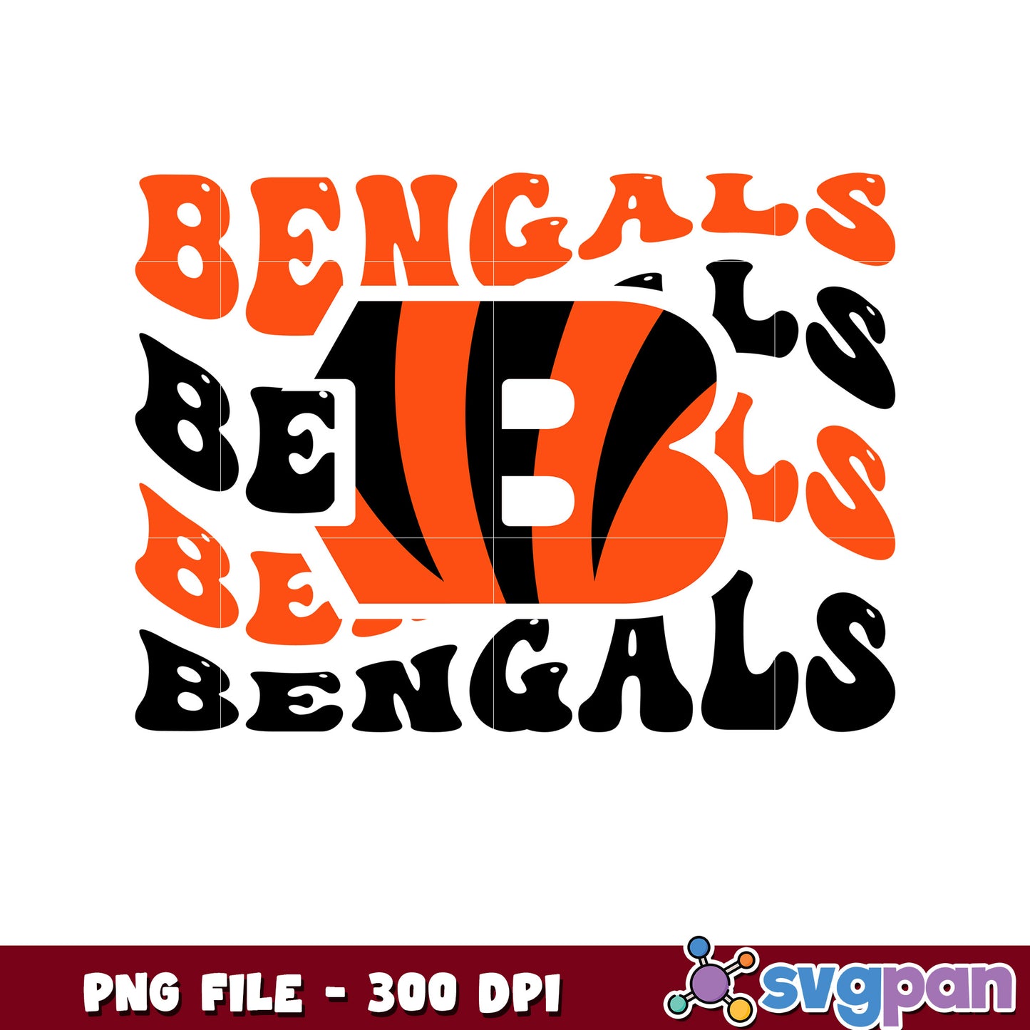 Nfl cincinnati bengals waves design png, nfl games 2025 png, nfl teams png