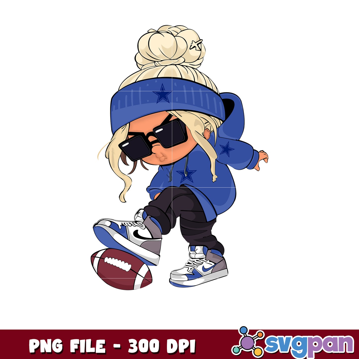 Nfl dallas cowboys cool girl design png, nfl american football png, nfl games png