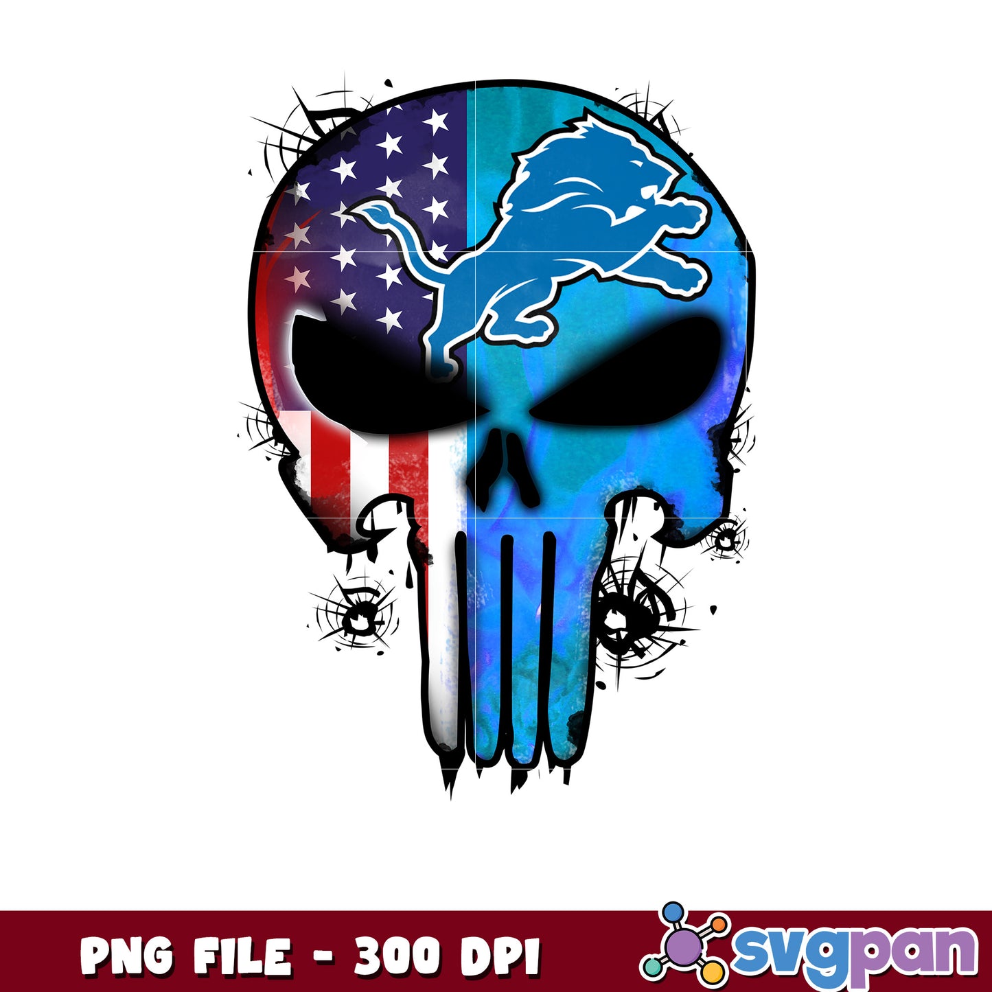 Nfl detroit lions skull png, national football league 2025 png, nfl png