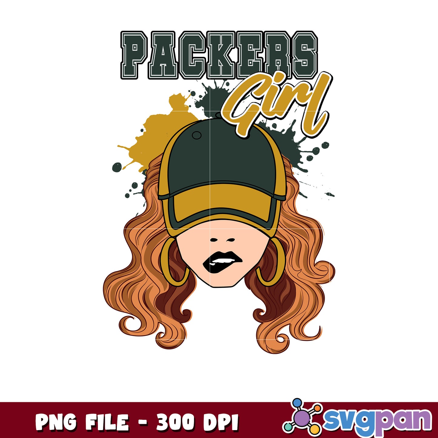 Nfl green bay packers girl hat design png, nfl american football png, nfl logos png