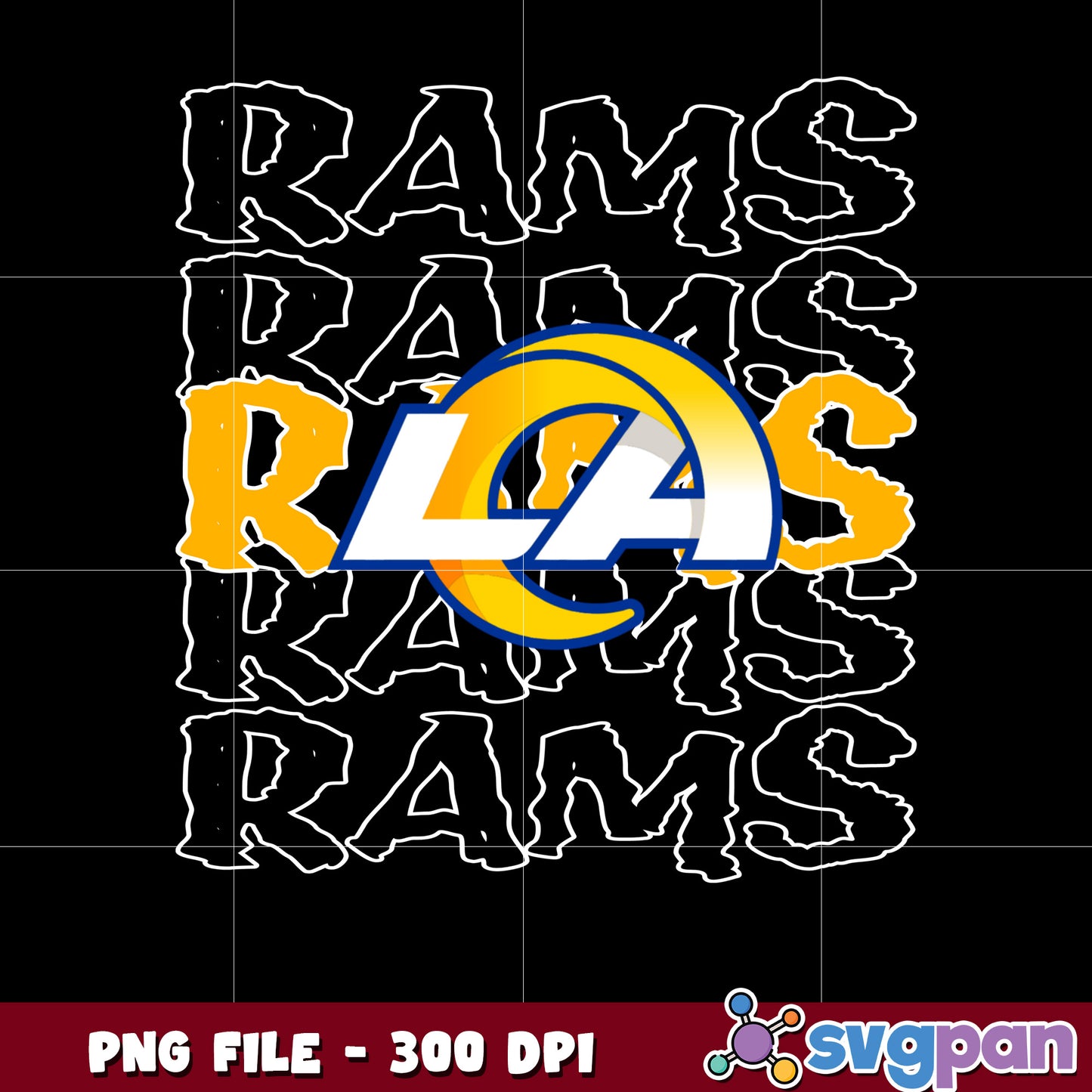 Nfl los angeles rams team logo png, nfl american football teams png, national football league png