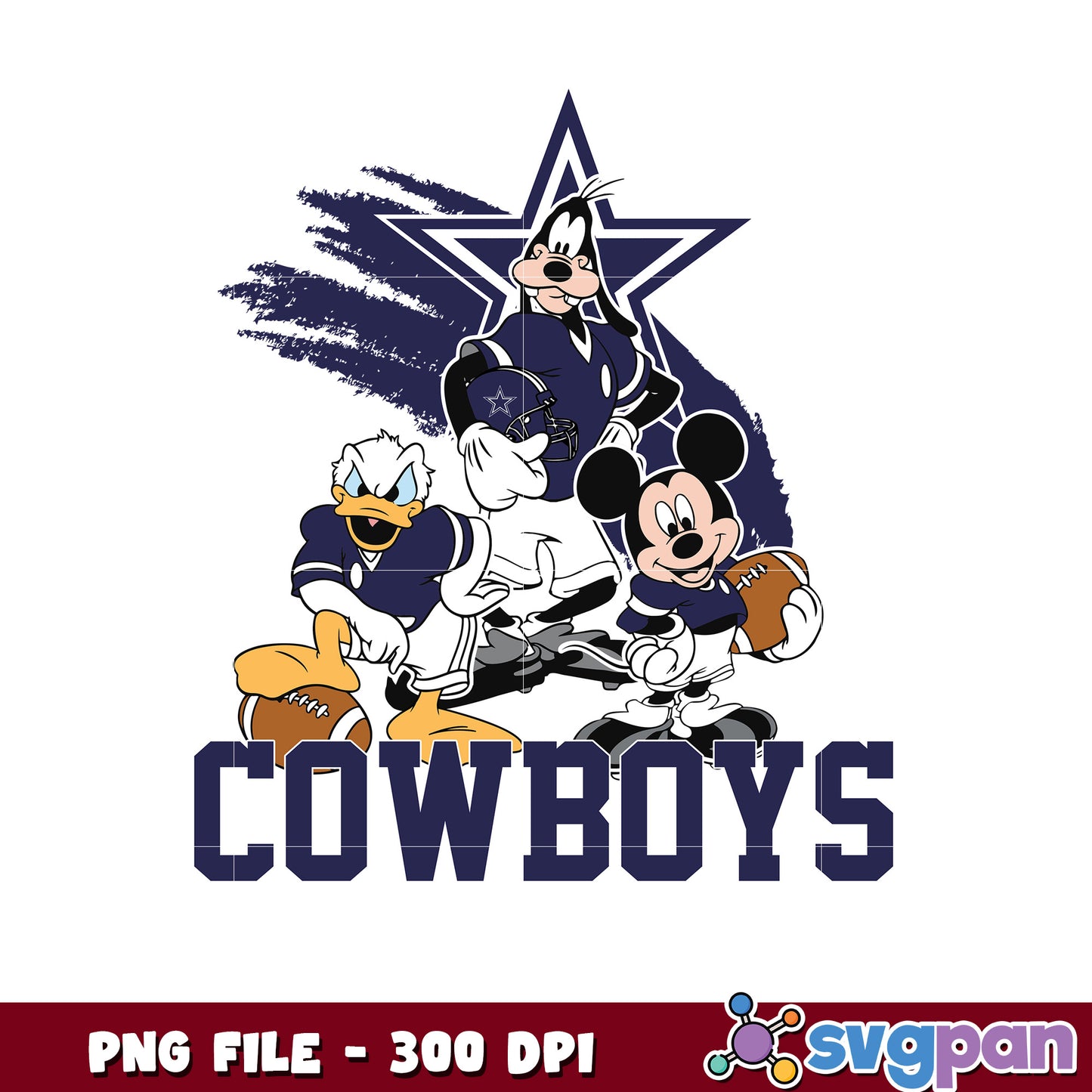 Nfl mickey mouse dallas cowboys png, nfl team logo png, national football league png
