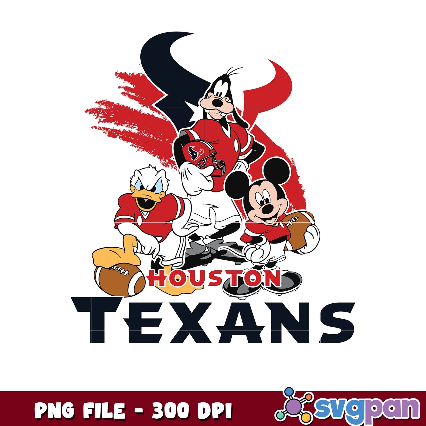 Nfl mickey mouse houston texans png, nfl png, national football league png