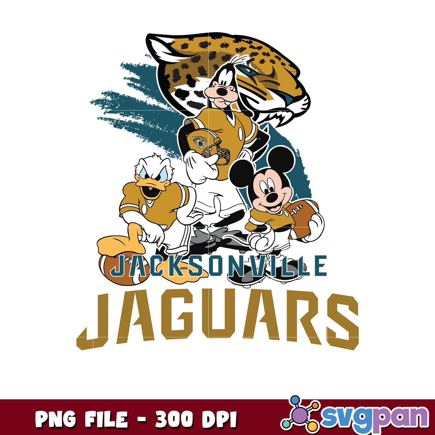Nfl mickey mouse jacksonville jaguars png, nfl team logo png, national football league png