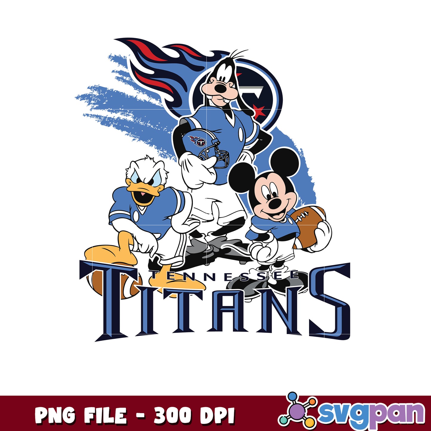 Nfl mickey mouse tennessee titans png, nfl png, national football league png