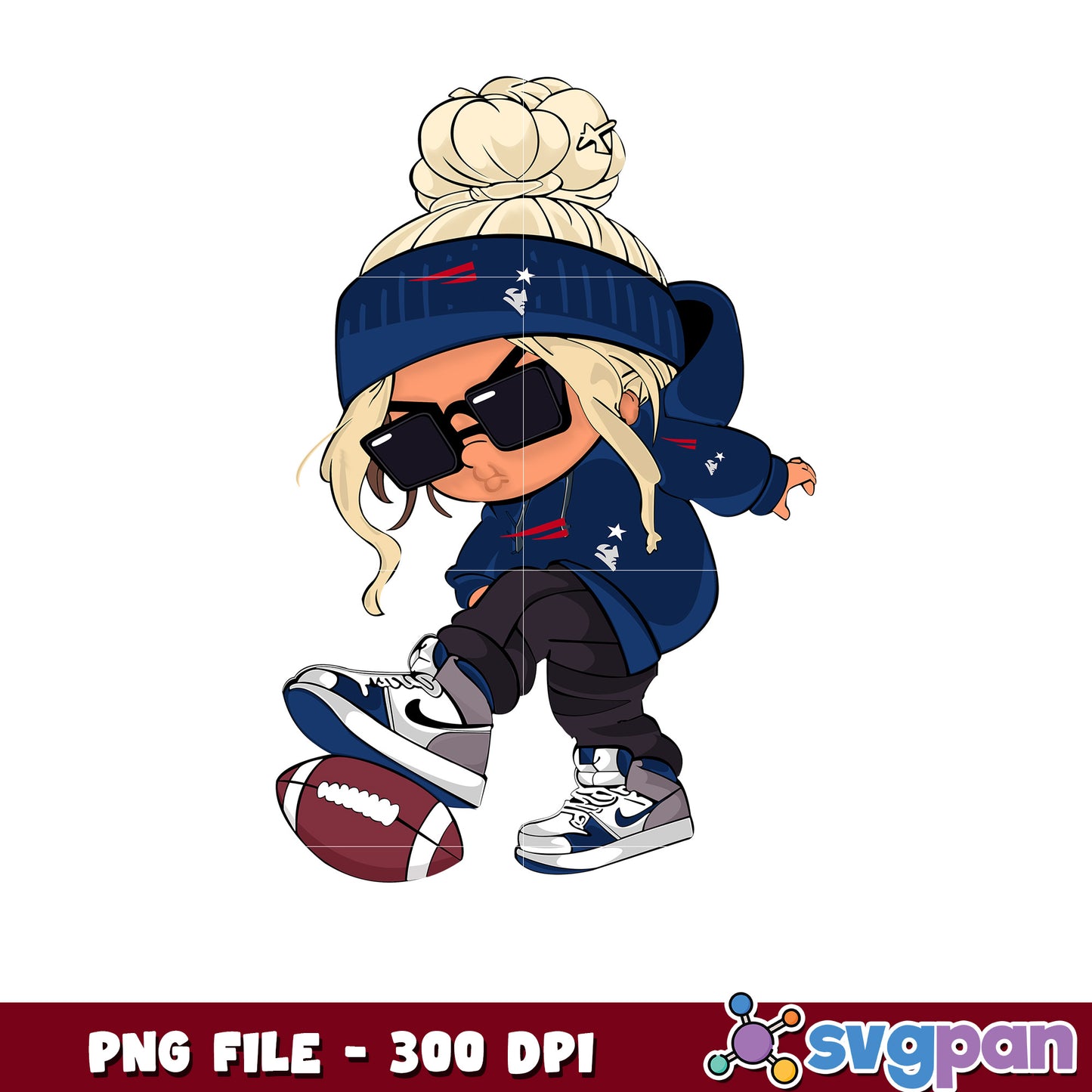 Nfl new england patriots cool girl design png, nfl american football png, nfl games png
