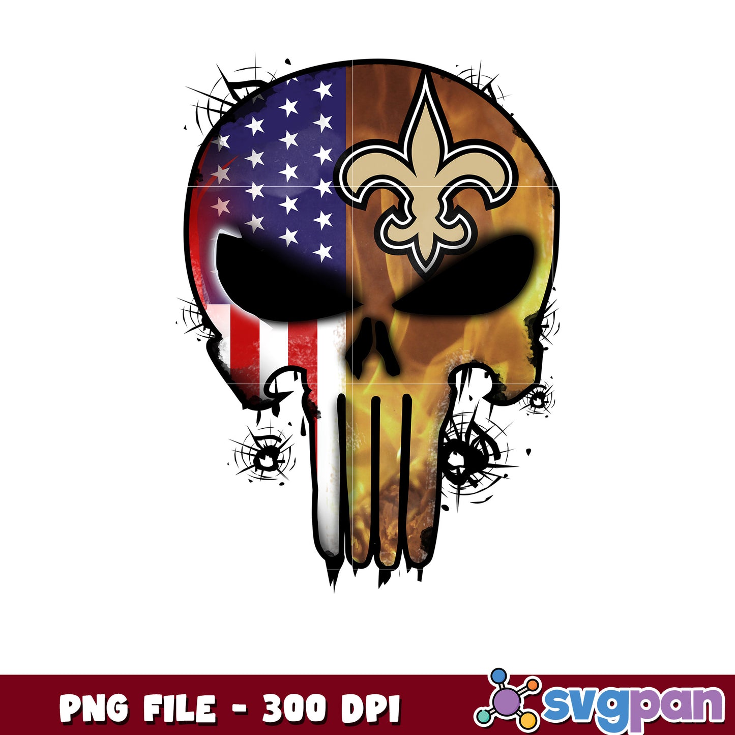 Nfl new orleans saints skull png, national football league 2025 png, nfl png