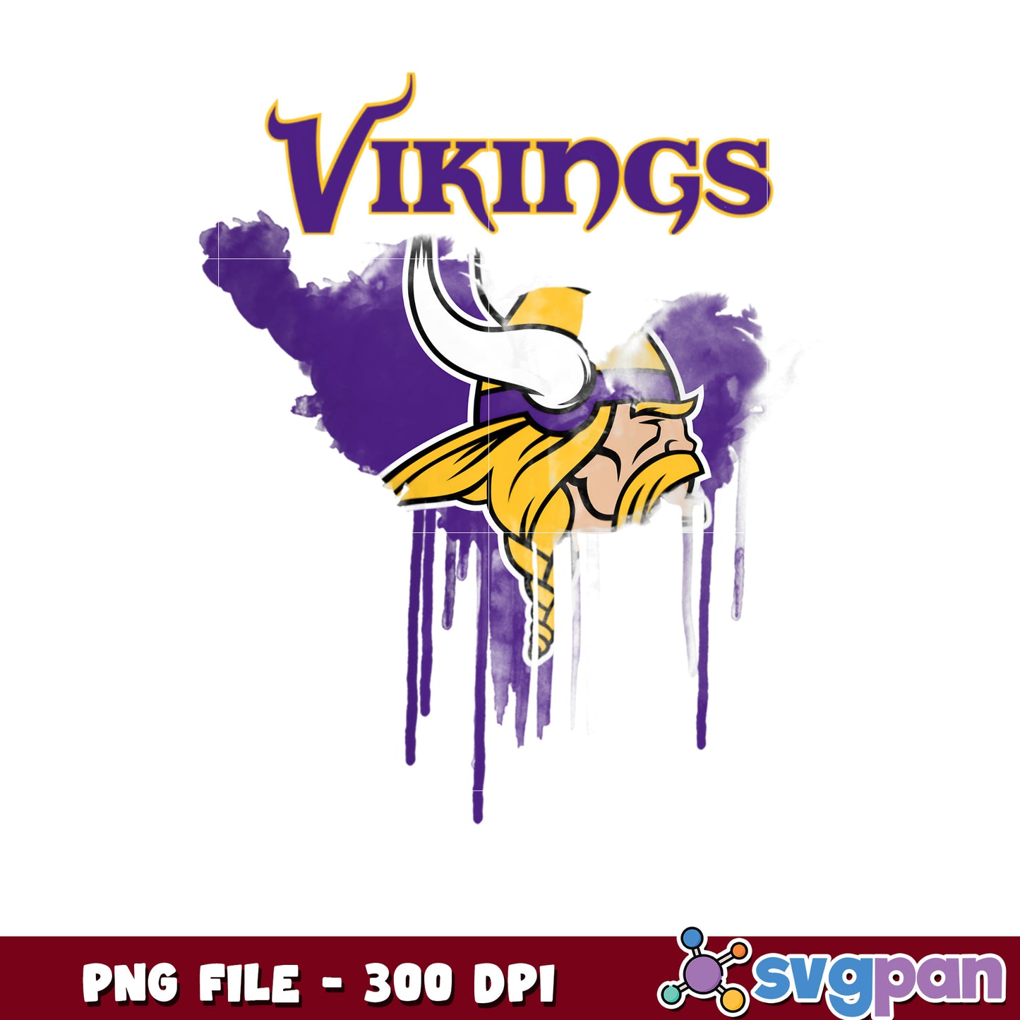 Nfl paint drip minnesota vikings png, nfl teams 2025 png, national football league png