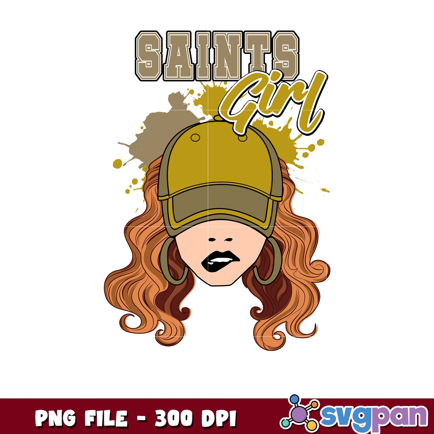 Nfl saints girl hat design png, nfl american football png, nfl logos png