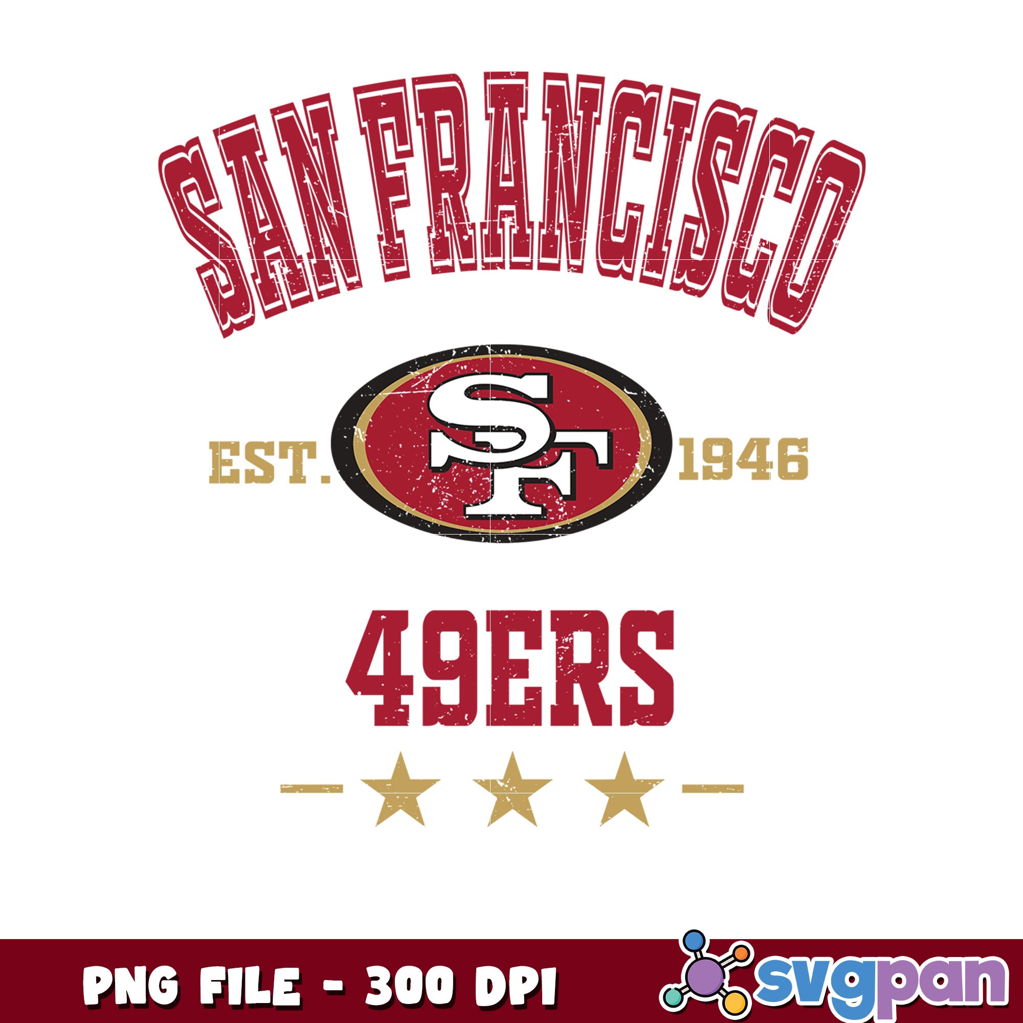 Nfl san francisco 49ers team logo design png, american football teams ...