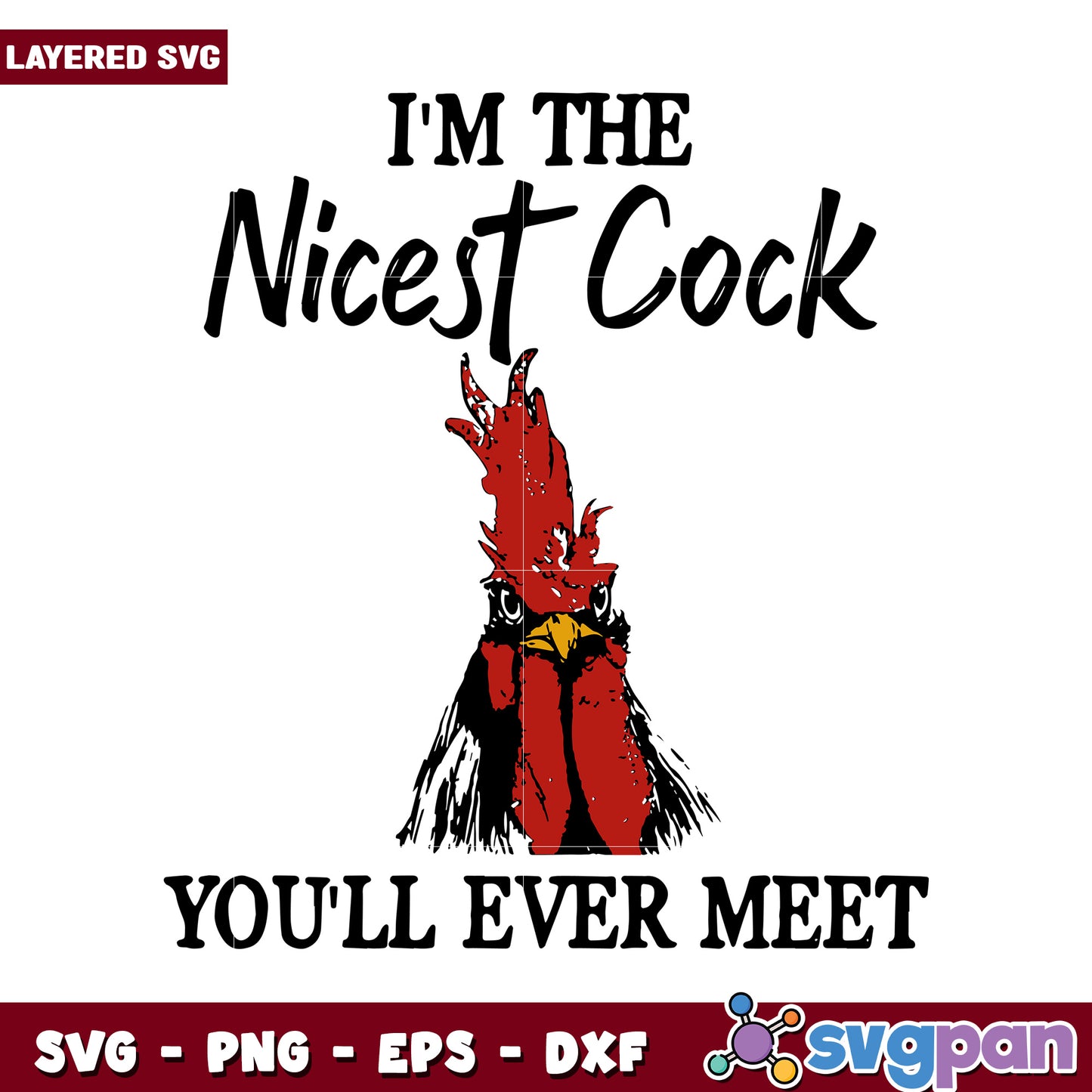 Nicest Cock SVG Design for Creative Projects, Perfect for Gifts