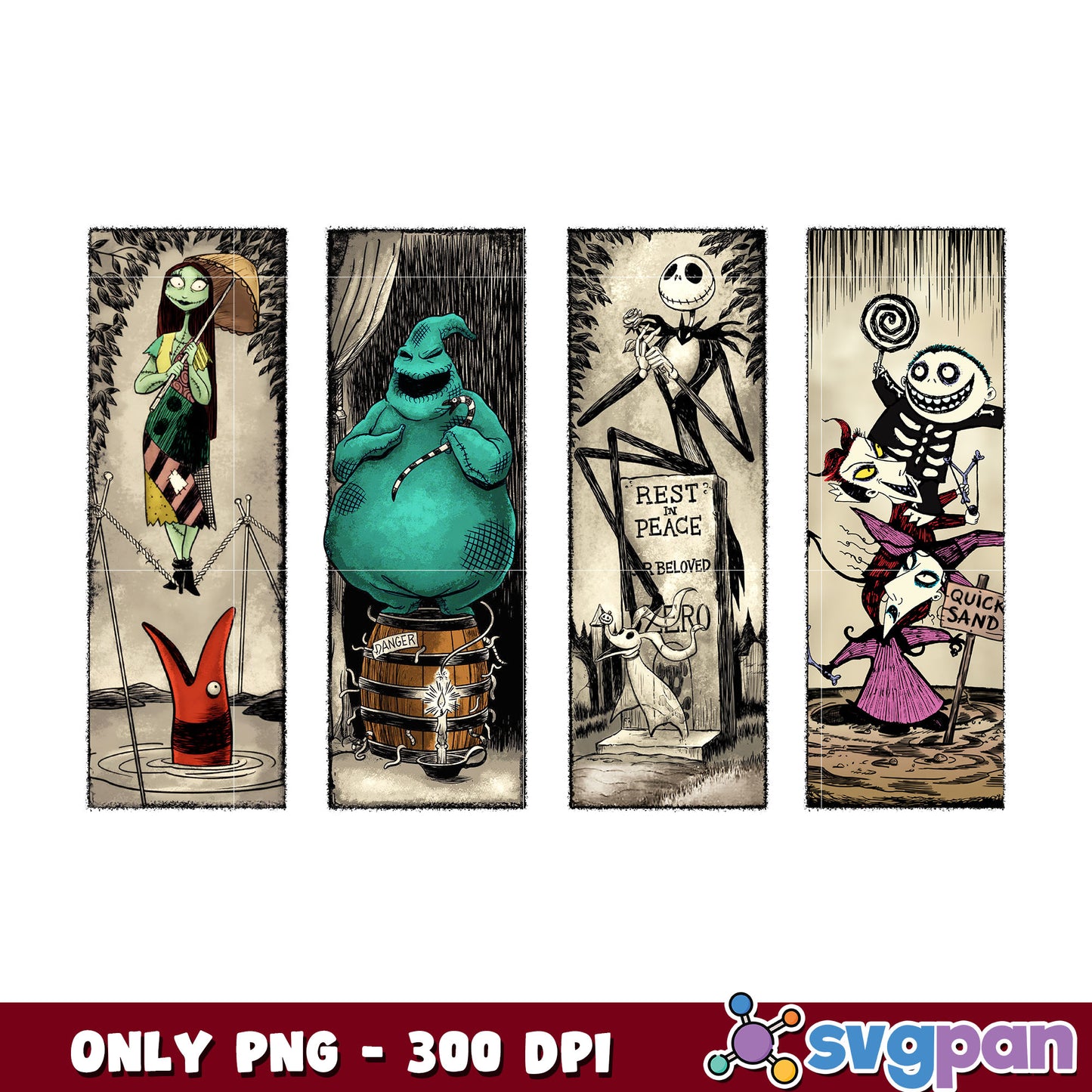 Nightmare before halloween png, nightmare png, halloween characters png
