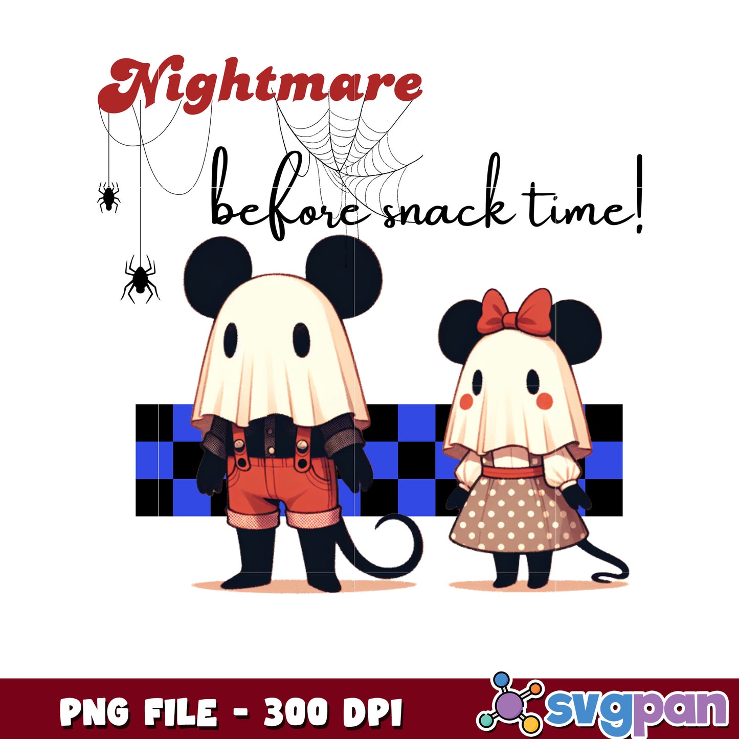 Nightmare before snack time png, spooky halloween png, happy halloween png