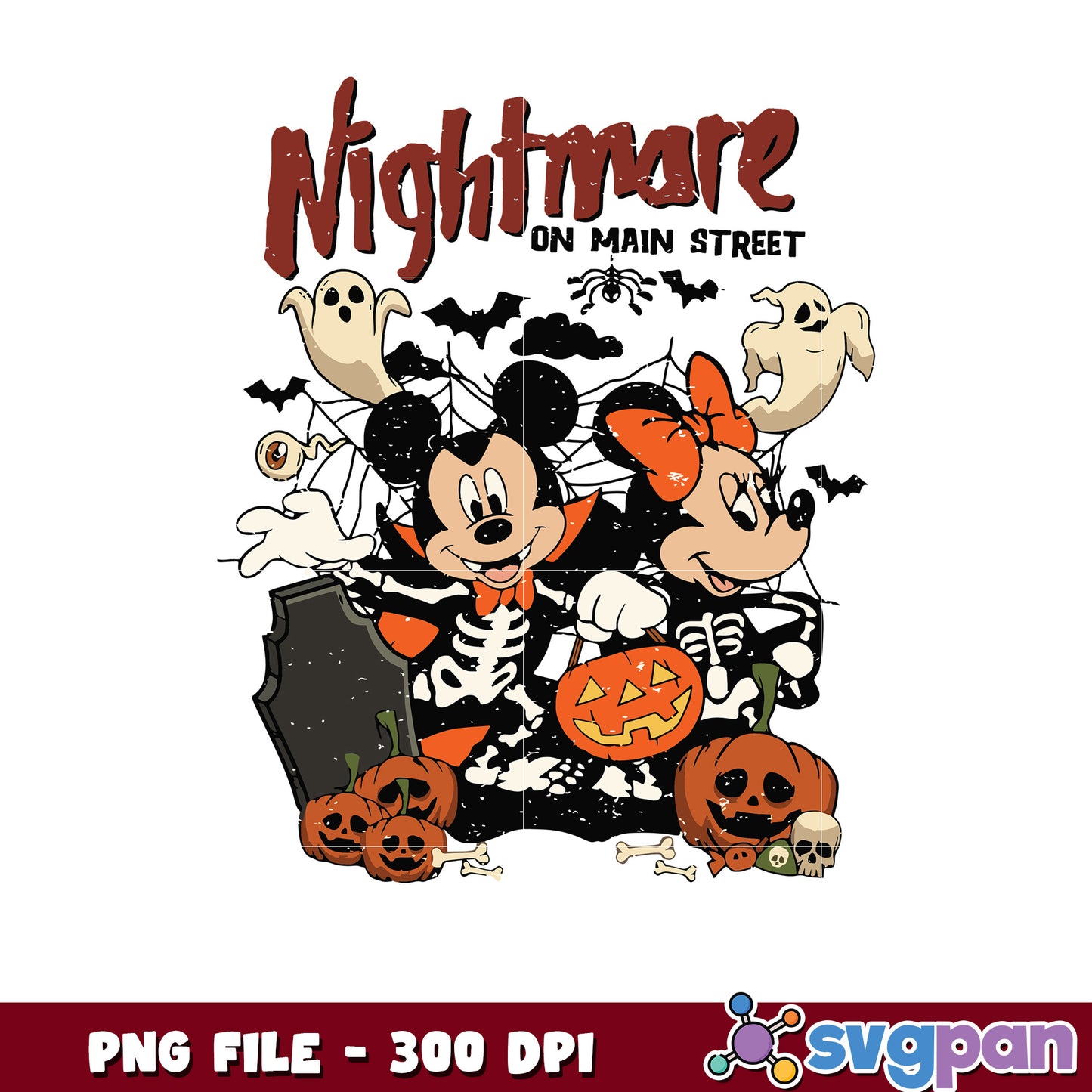 Nightmare on main street png, spooky season png, halloween monster png