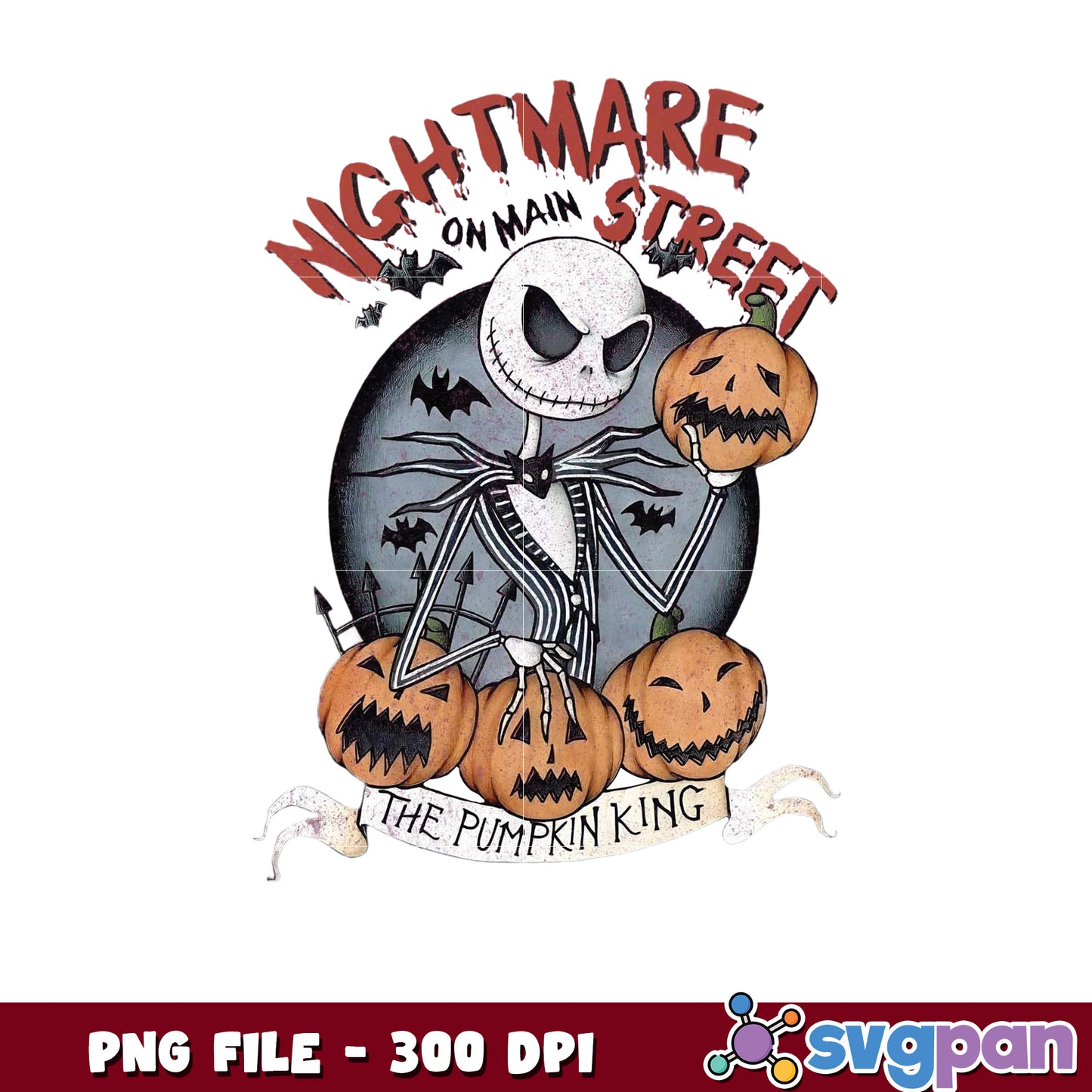 Nightmare on the main treet png, halloween season png, scary monster png