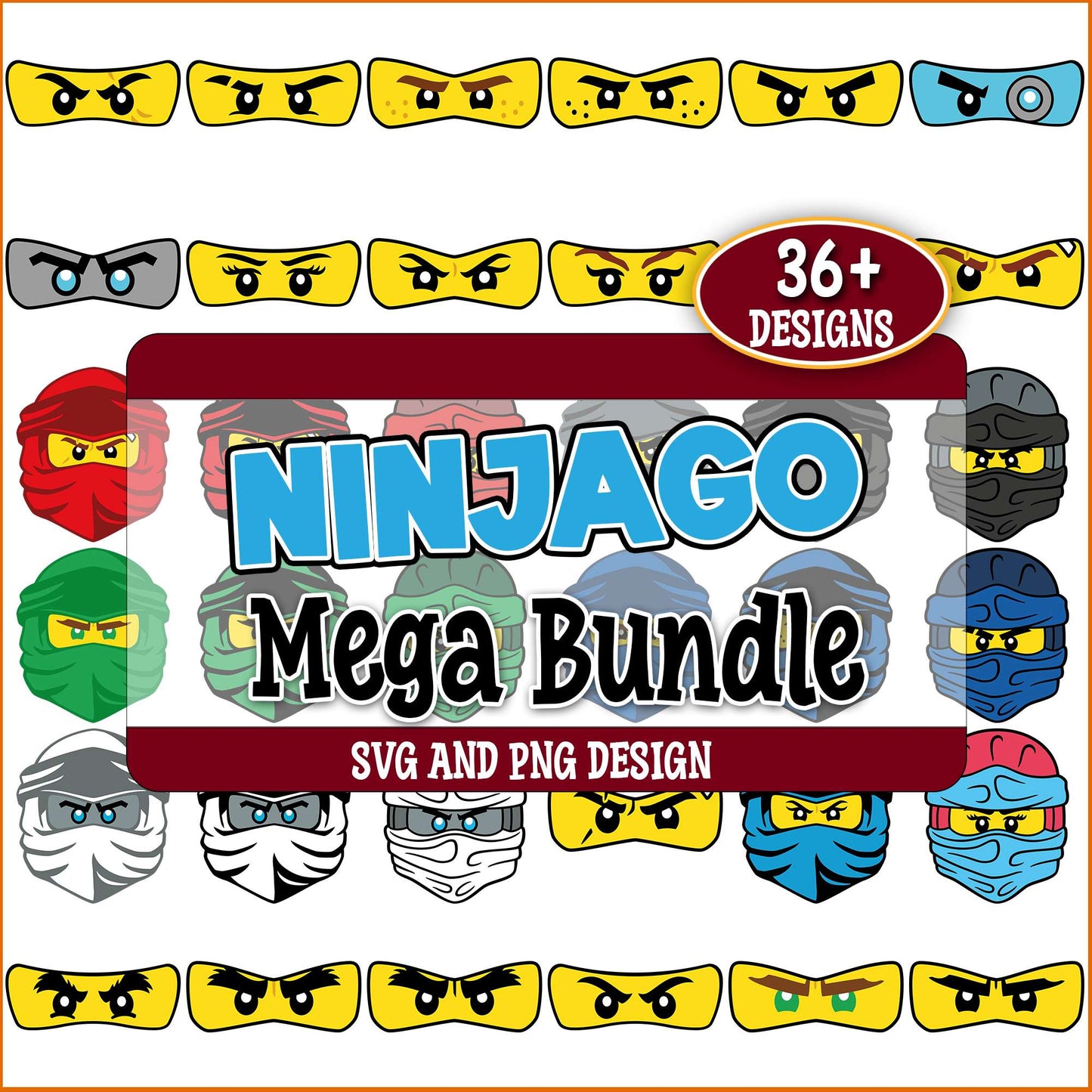 Ninja go svg bundle