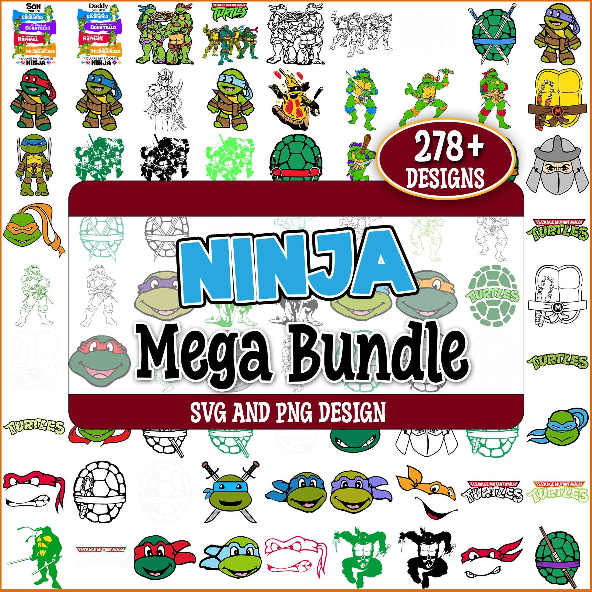 Ninja set svg bundle