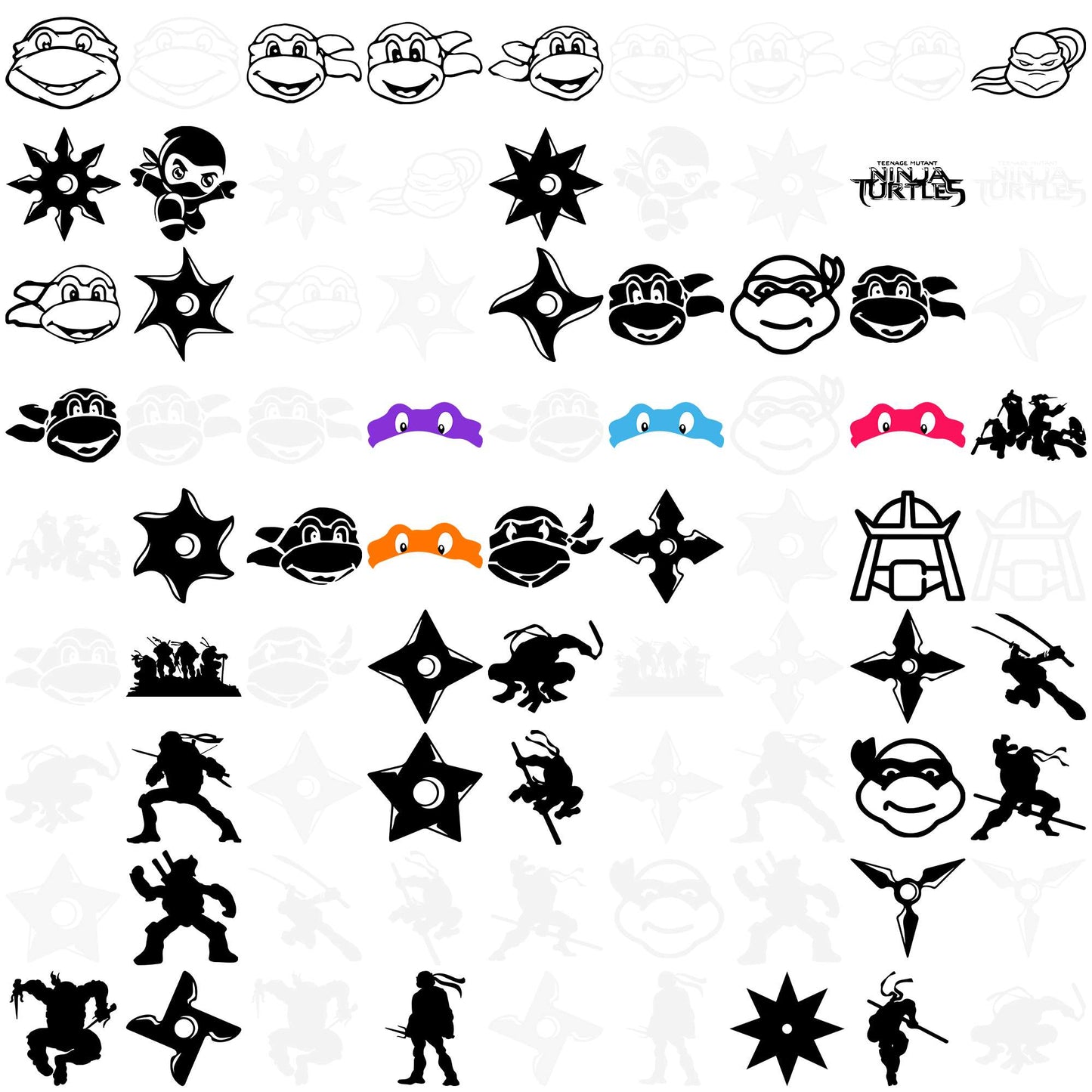 Ninja set svg bundle, ninja slushie svg, kawasaki ninja svg
