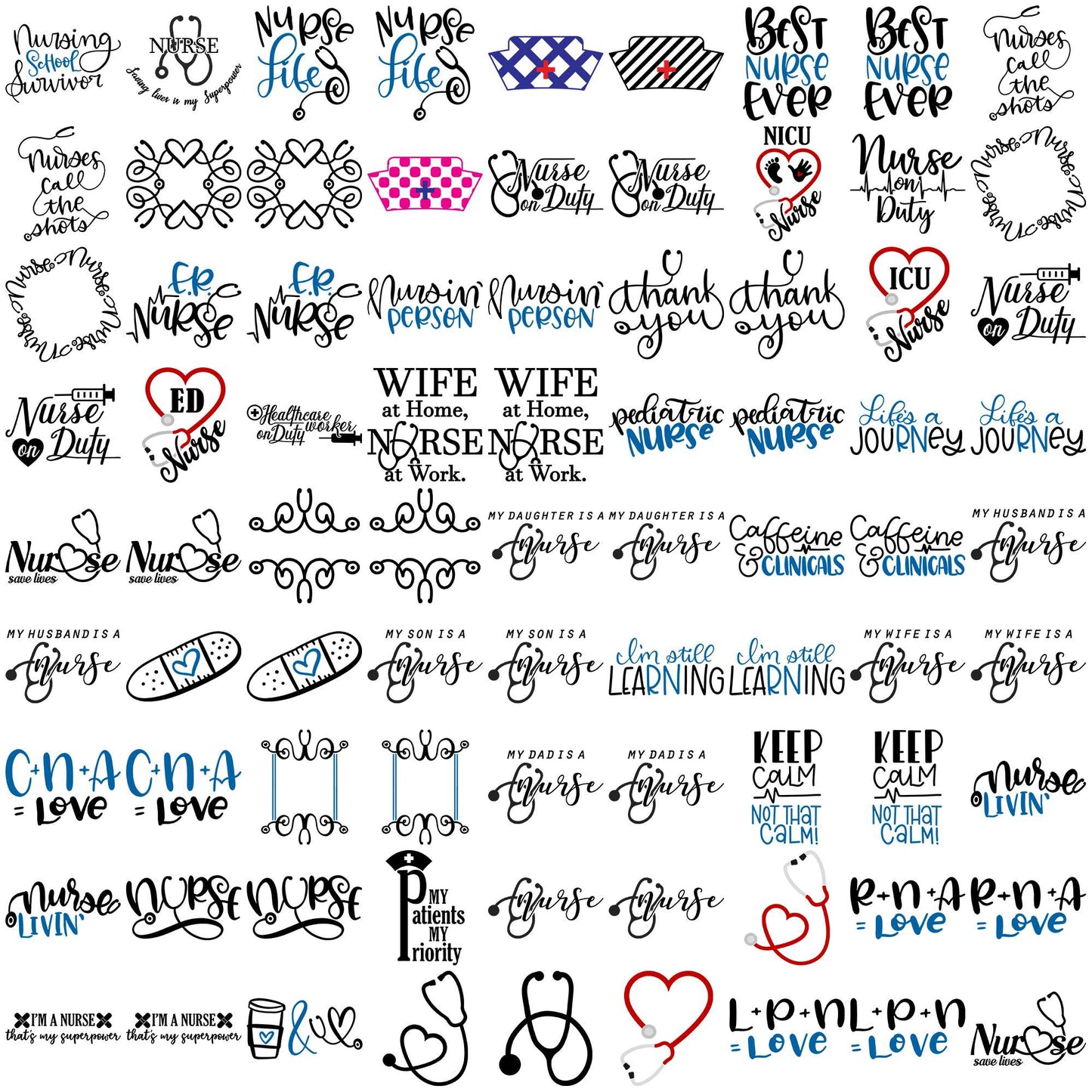 Nurse quotes svg bundle, nurses week 2025 svg, nursing svg