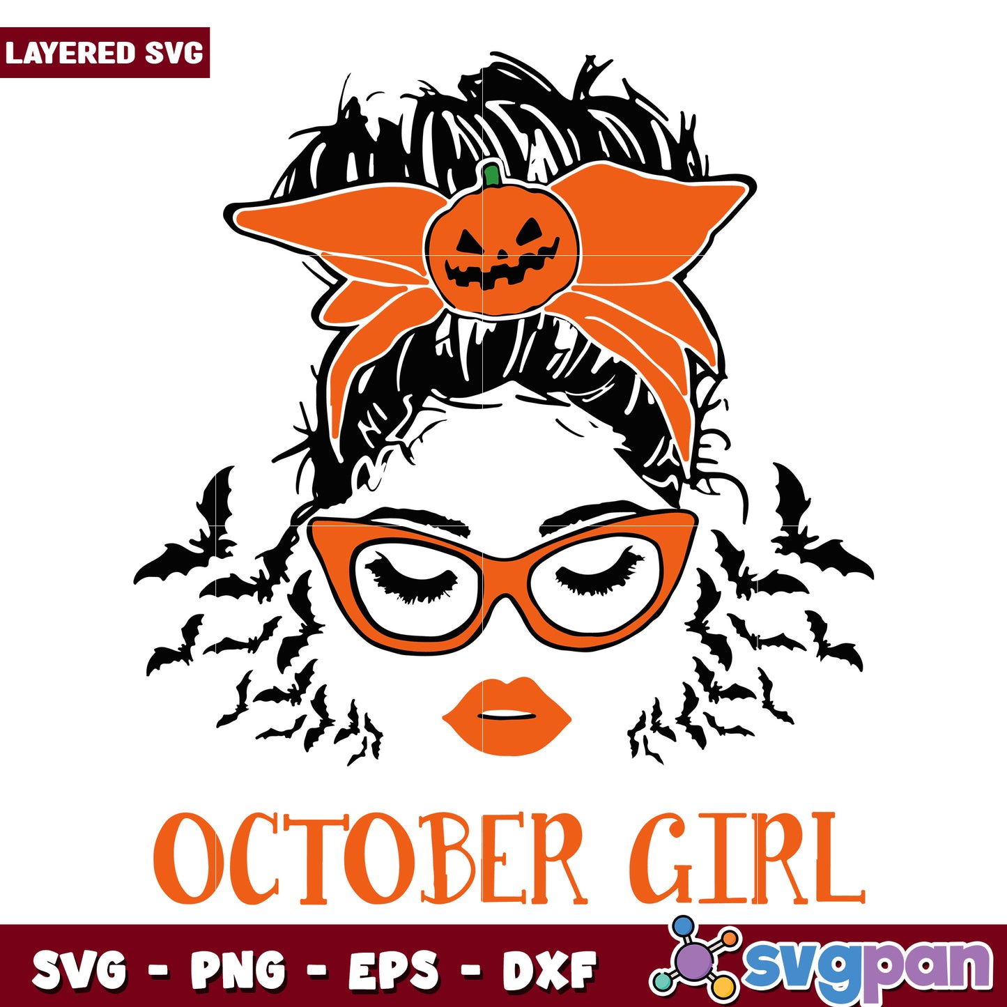 October girl halloween svg, halloween horror nights svg, spirit halloween svg