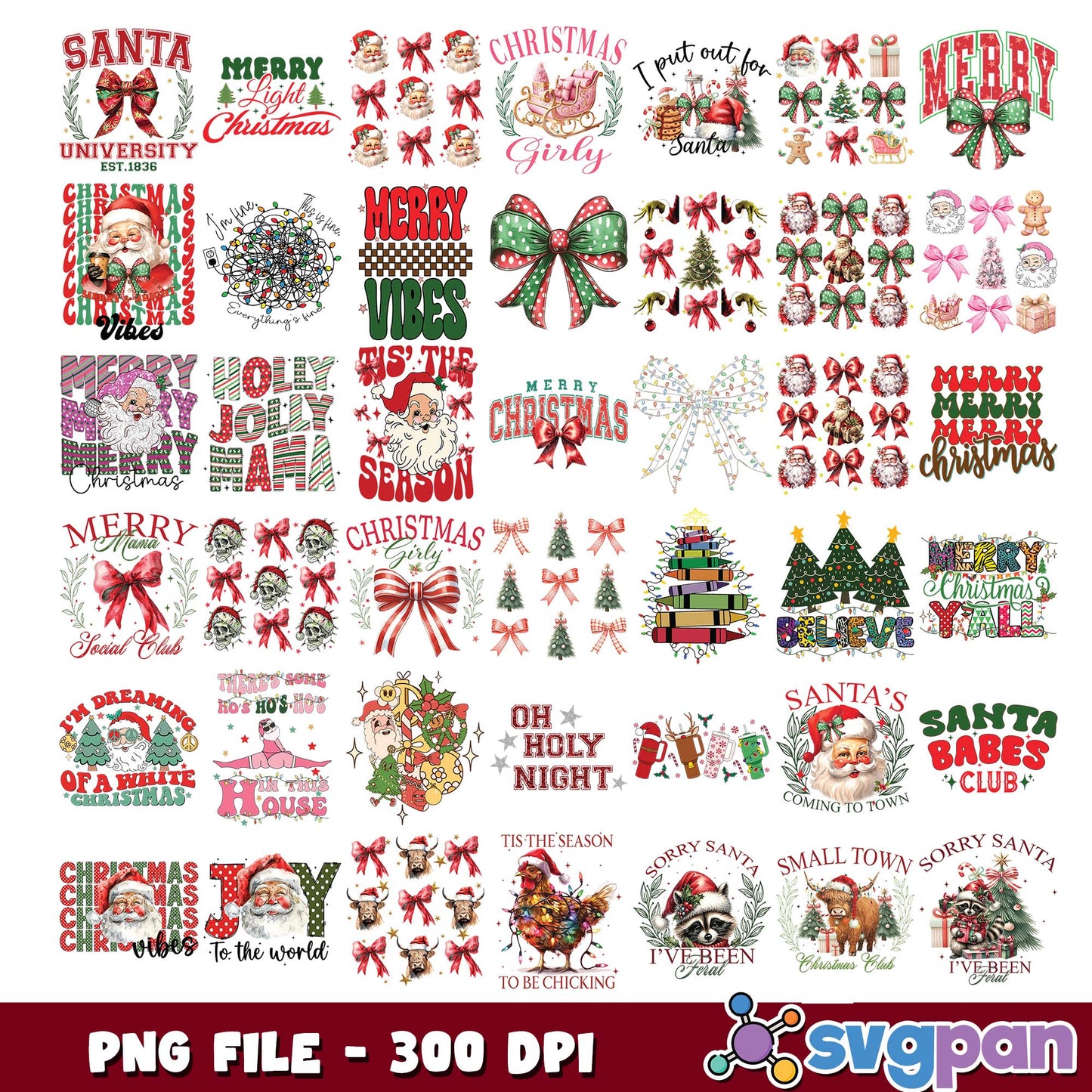 Oh holy night png bundle