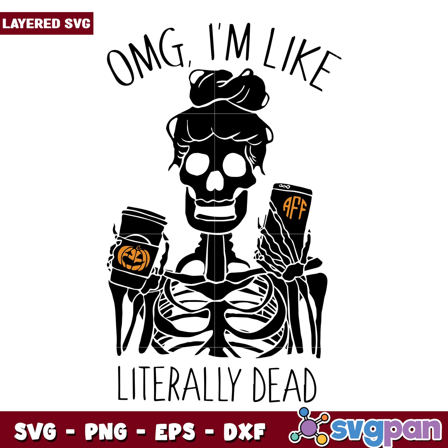 Omg im like literally svg, halloween horror nights svg, spirit halloween svg