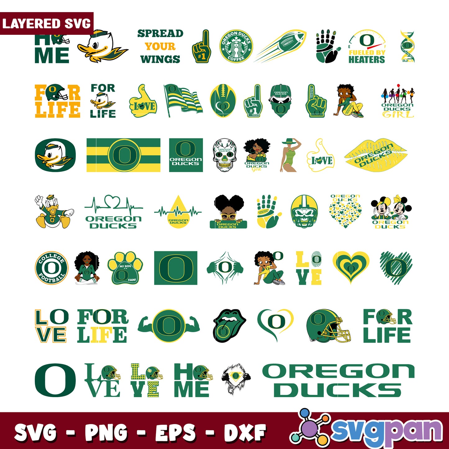 Oregon Ducks SVG Bundle Pack