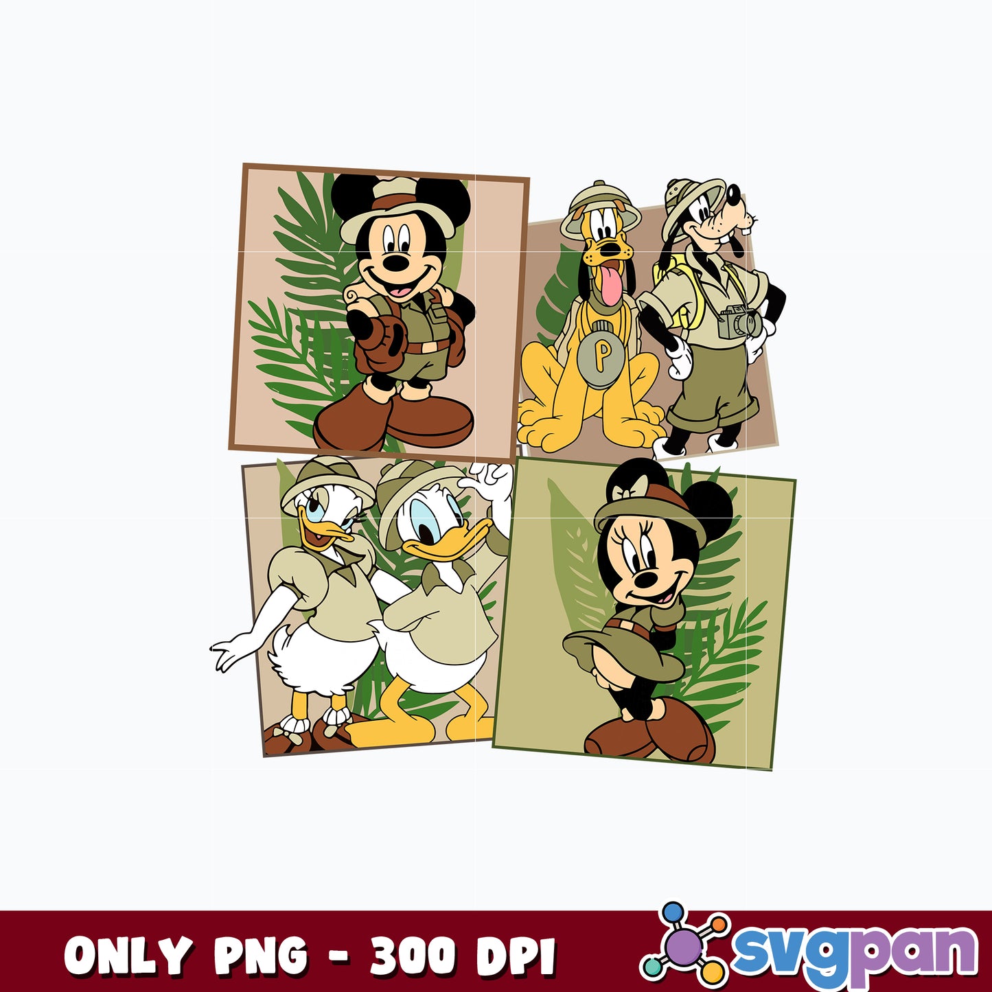 Disney Mickey and Friends Safari png